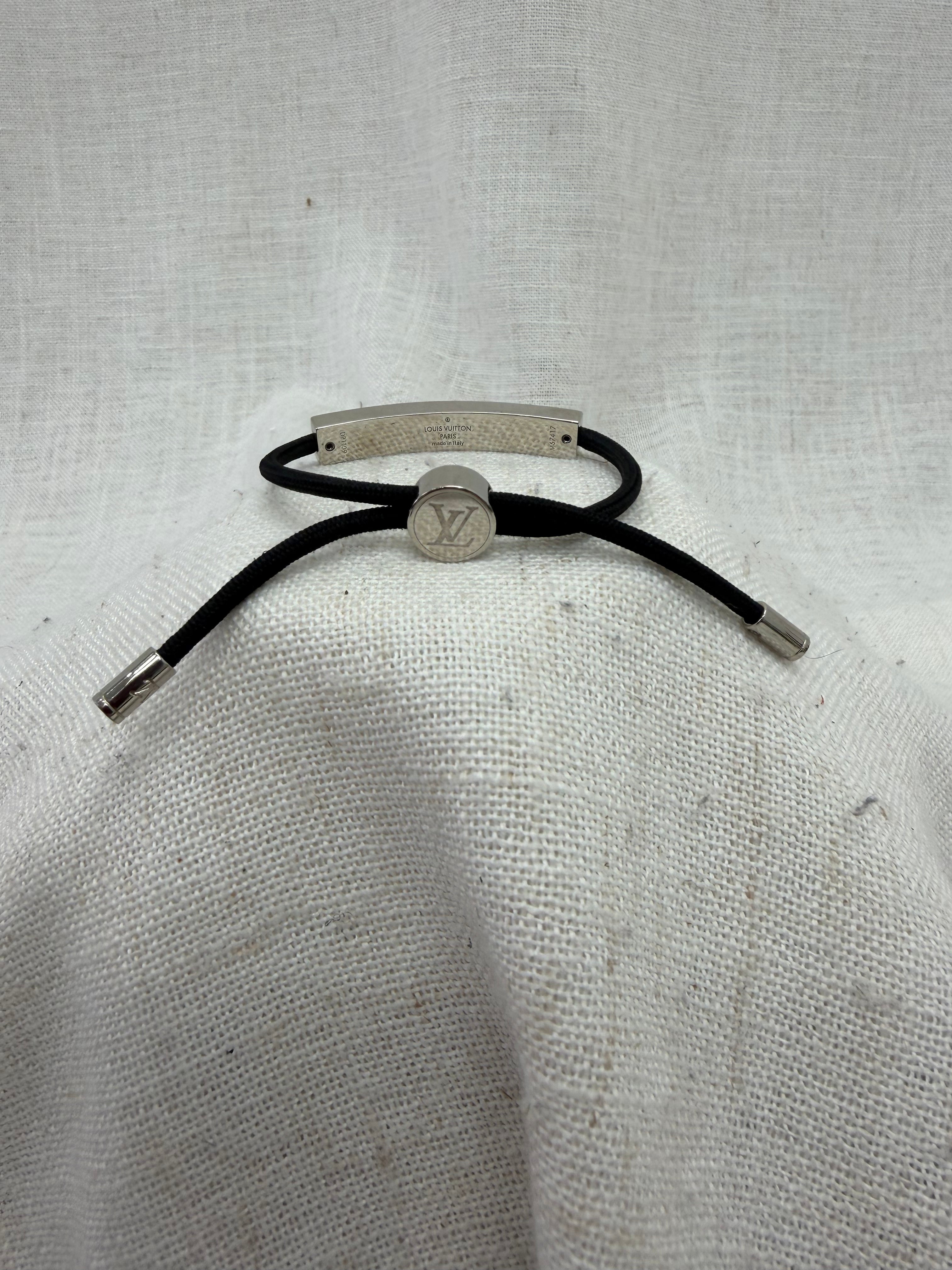 Louis Vuitton Black Nylon LV Space Bracelet