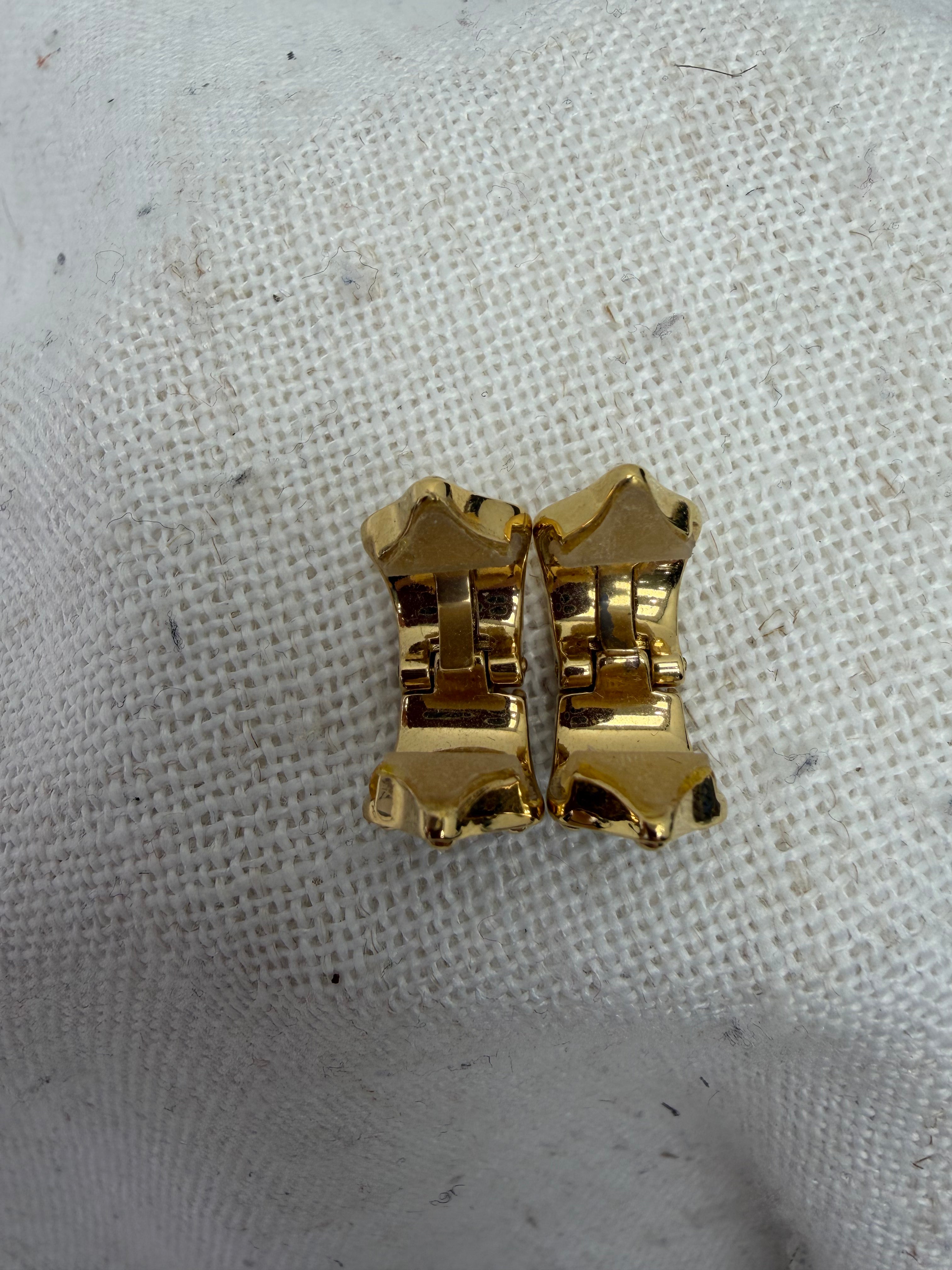Louis Vuitton Reserse Monogram Clip on Earrings