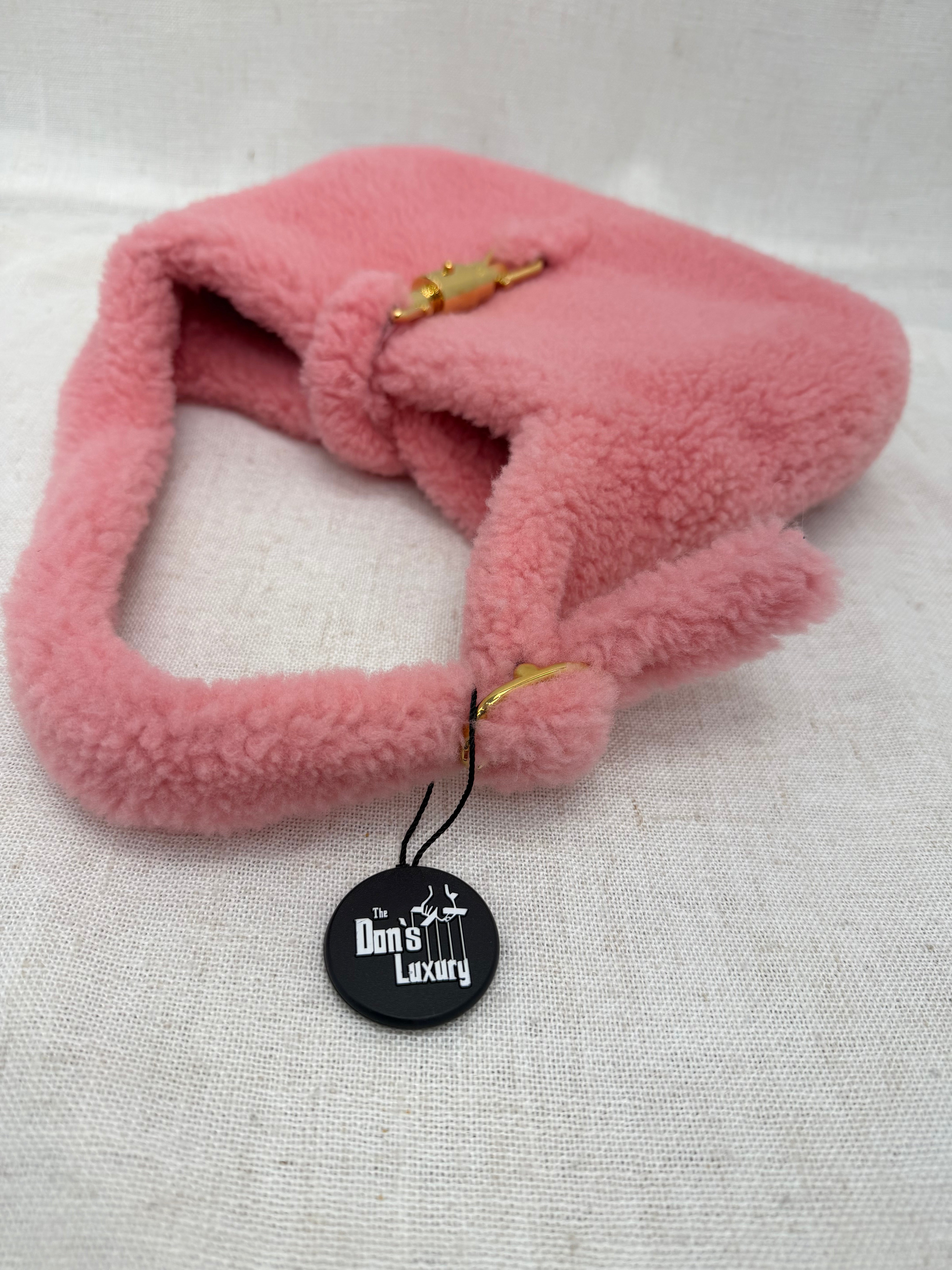 LIKE NEW- Gucci Pink Shearling 1961 Small Jackie 2Way Bag