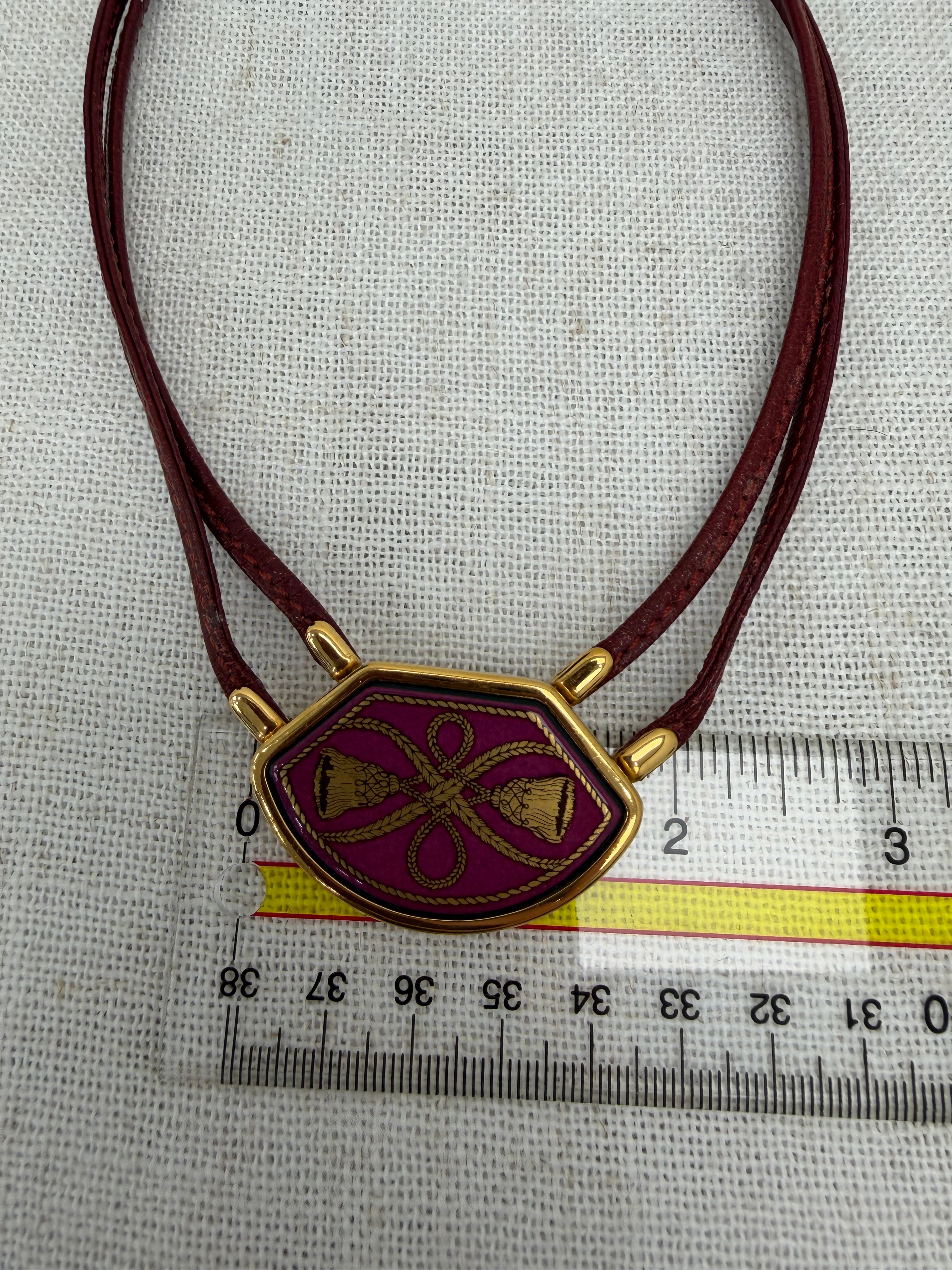 Hermes Vintage Grand Apparat Enamel Necklace