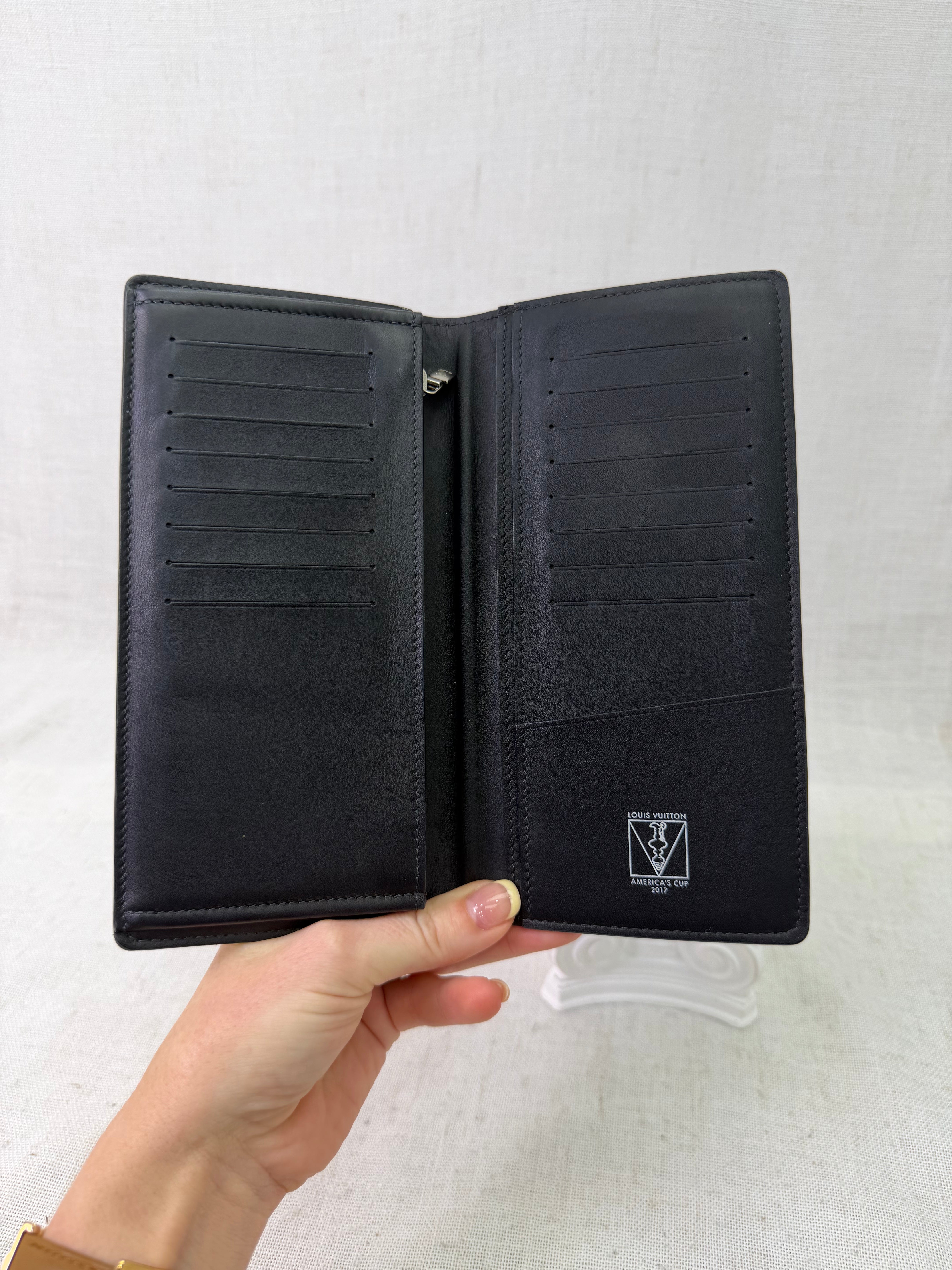 Louis Vuitton Damier Cobalt Americas Cup Brazza Wallet