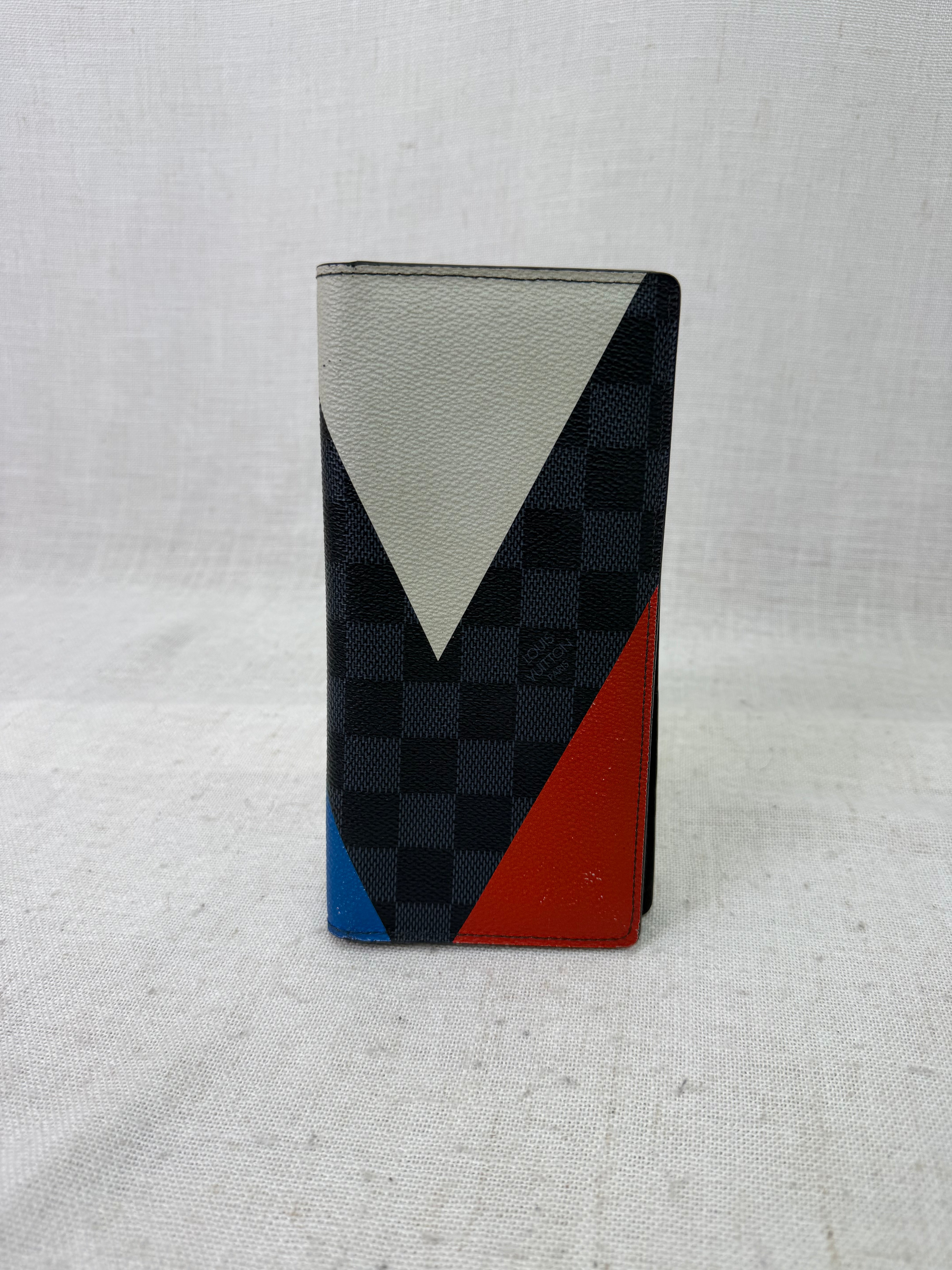Louis Vuitton Damier Cobalt Americas Cup Brazza Wallet