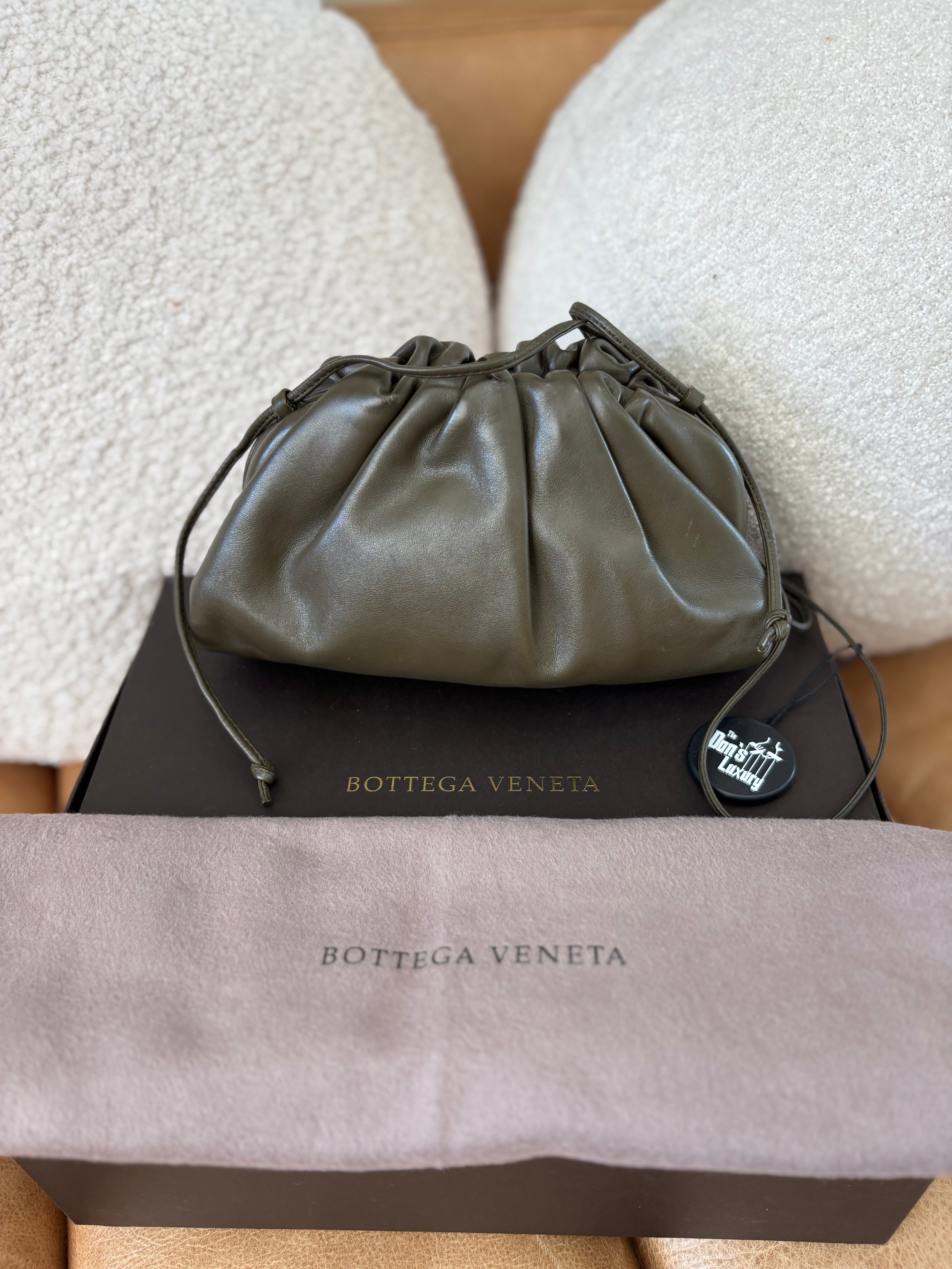 *DONS PRE-DROP* Bottega Veneta Dark Green Butter Calfskin Mini Pouch