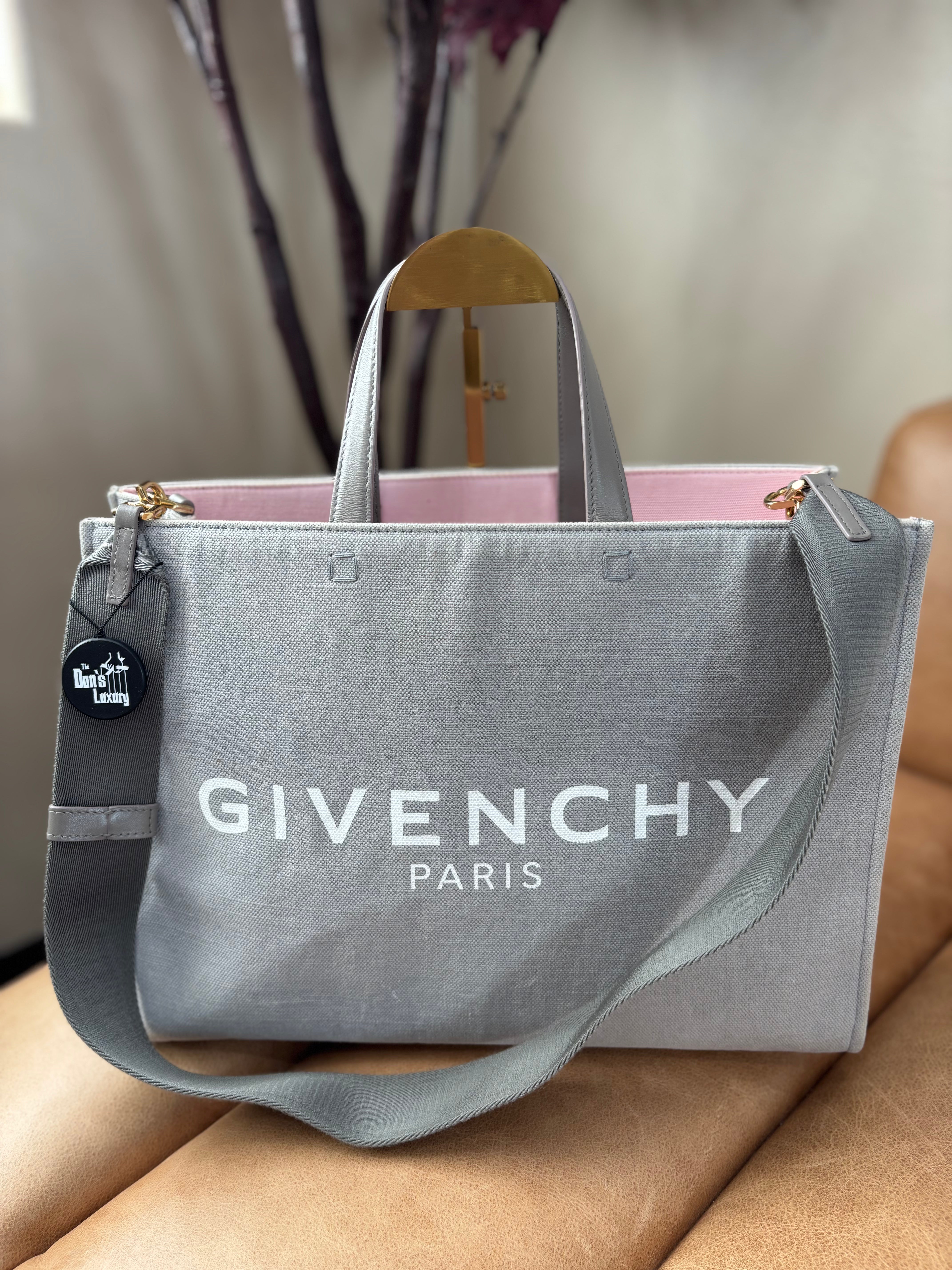 *DONS PRE-DROP* Givenchy Gray & Pink Canvas Tote Bag