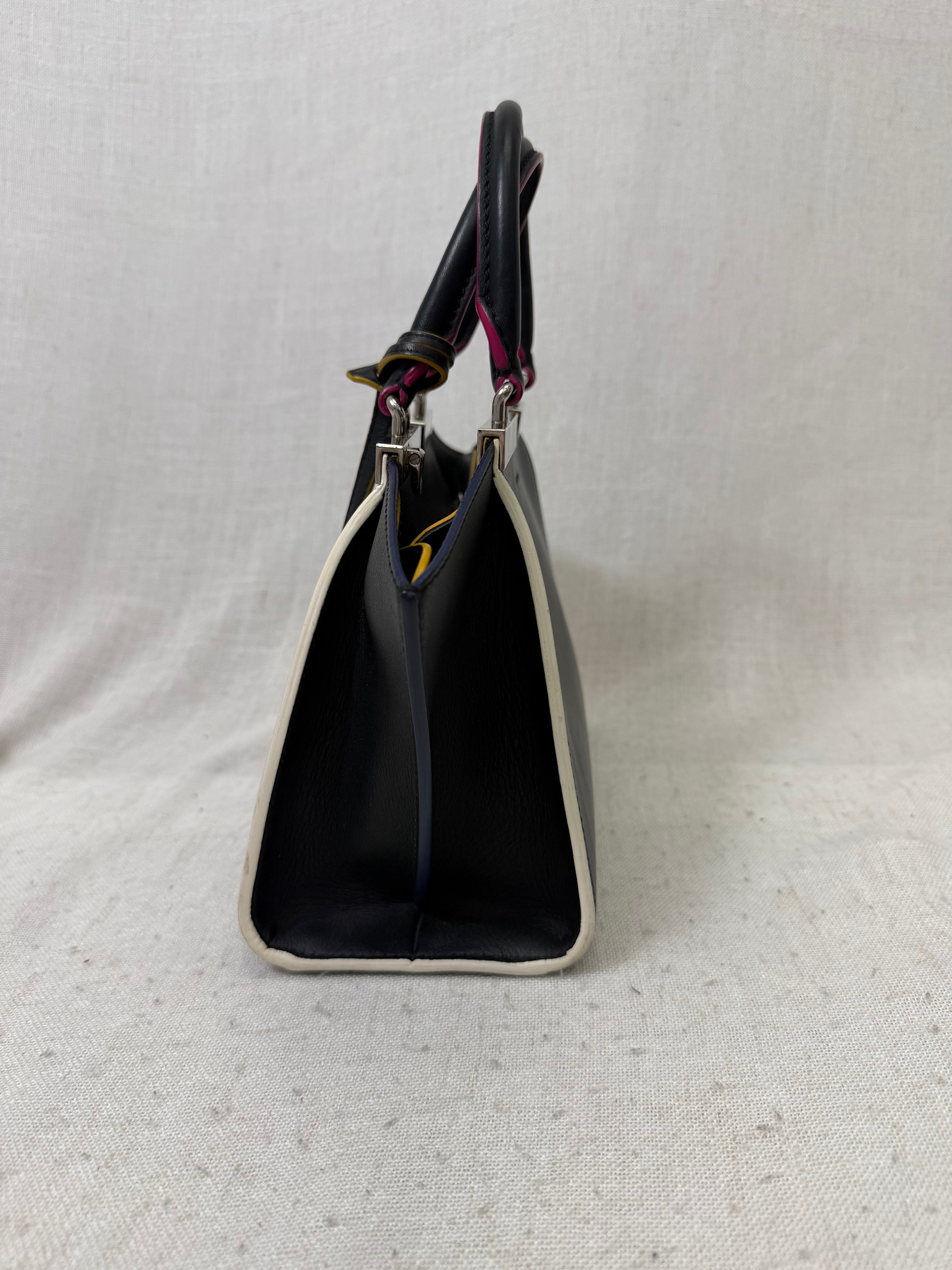 Fendi Black Leather Mini 3Jours Bag