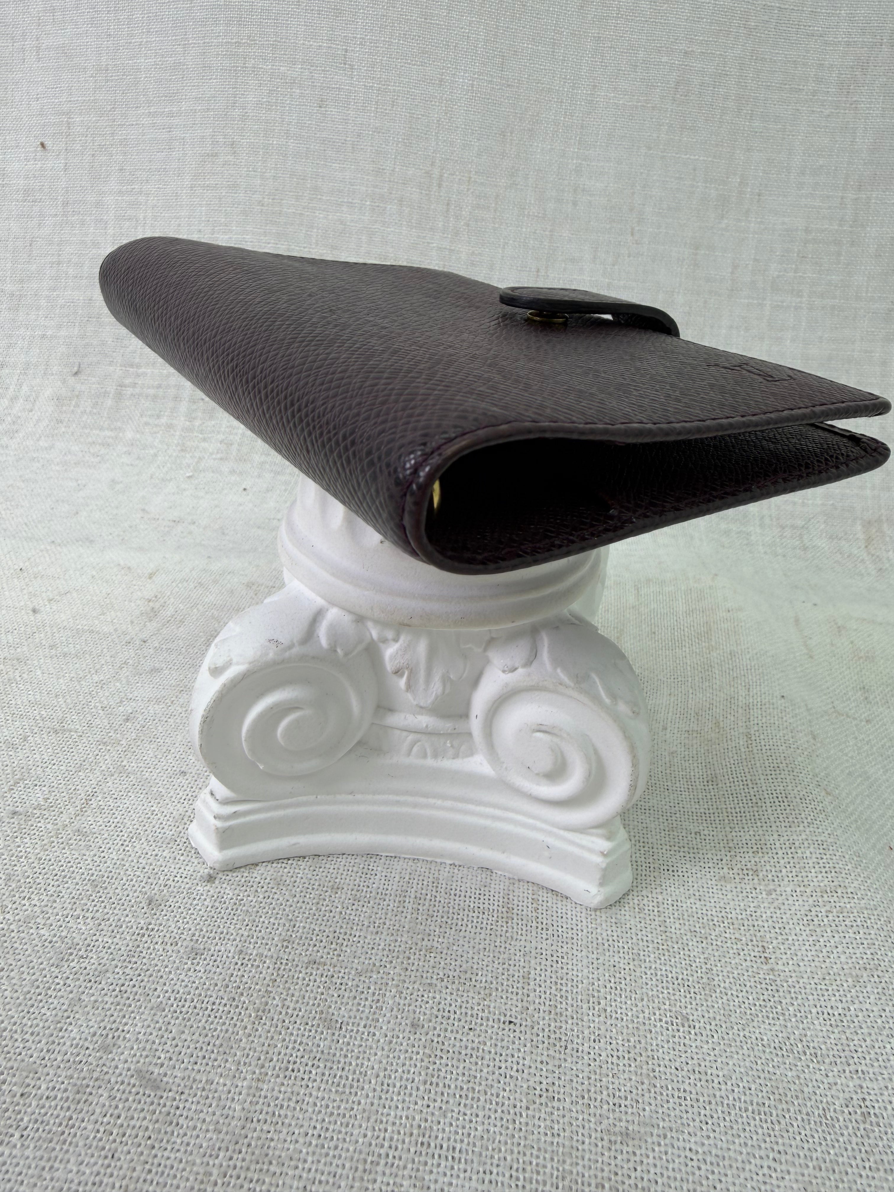 Louis Vuitton Plum Taiga Passport Agenda PM