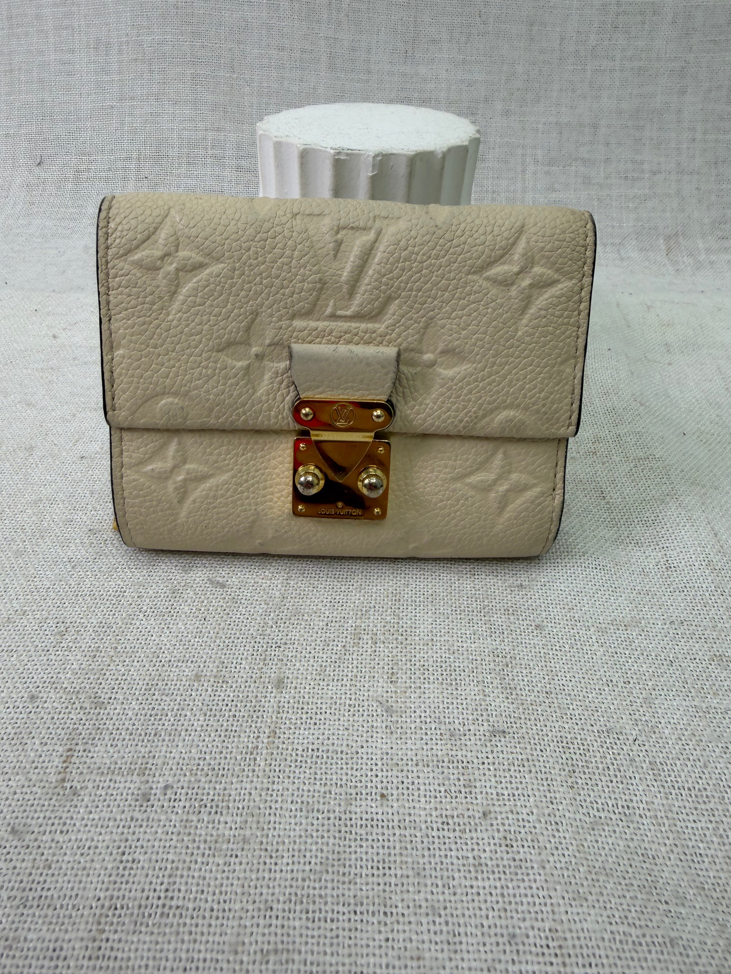 Louis Vuitton Cream Empreinte Metis Compact Wallet