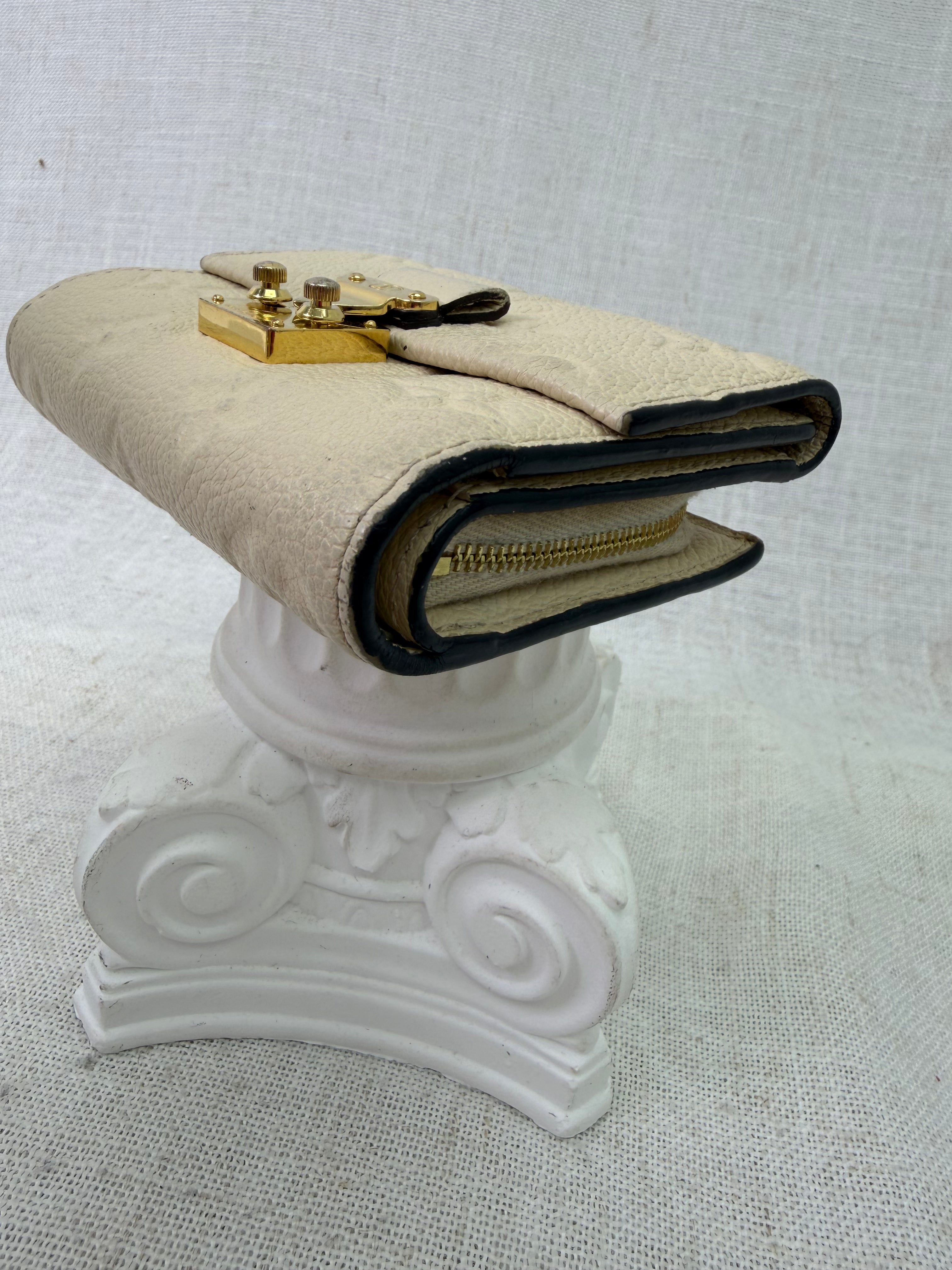 Louis Vuitton Cream Empreinte Metis Compact Wallet