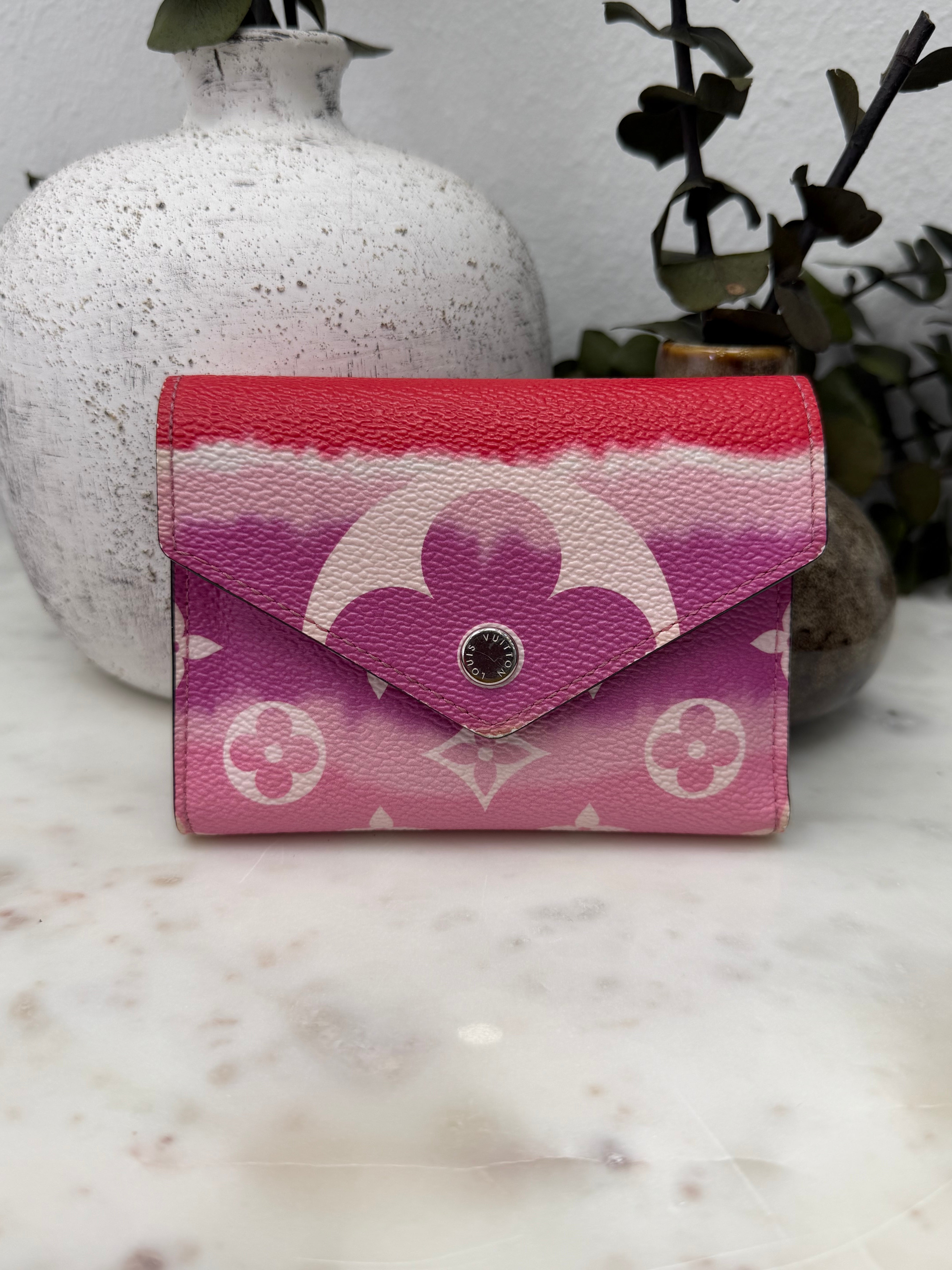 Louis Vuitton Pink Escale Monogram Victorine Wallet