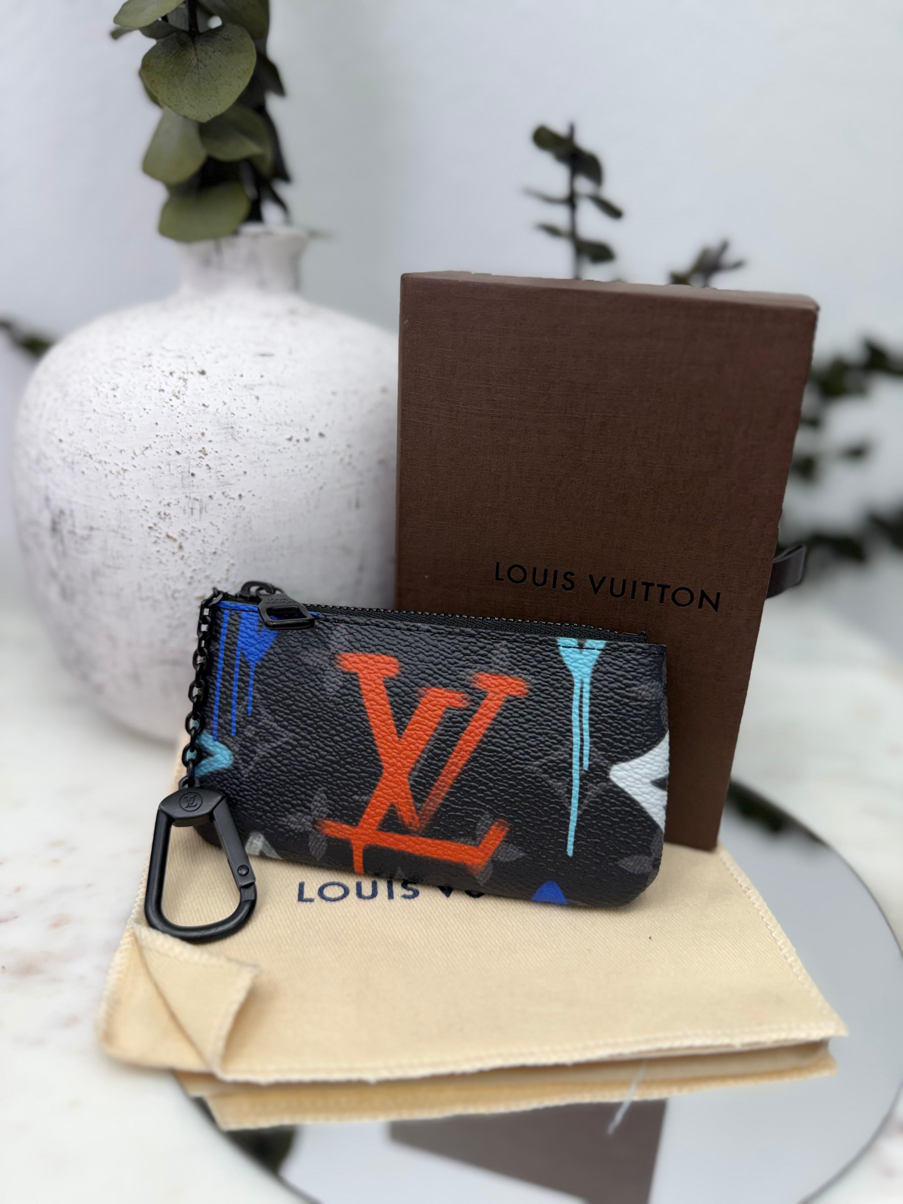 Louis Vuitton Monogram Eclipse Graffiti Key Cles