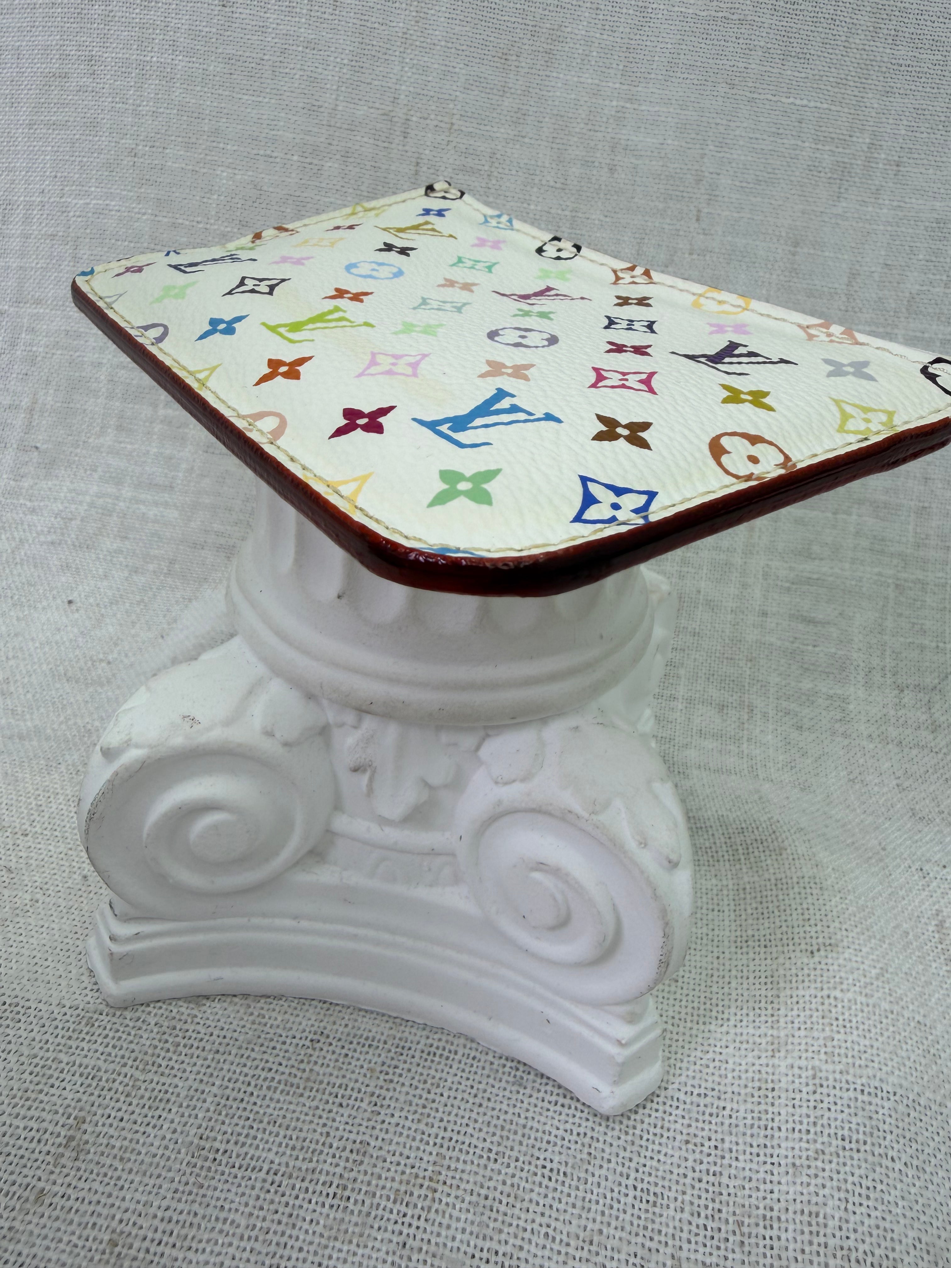 Louis Vuitton White Multicolor Monogram Pochette Cles