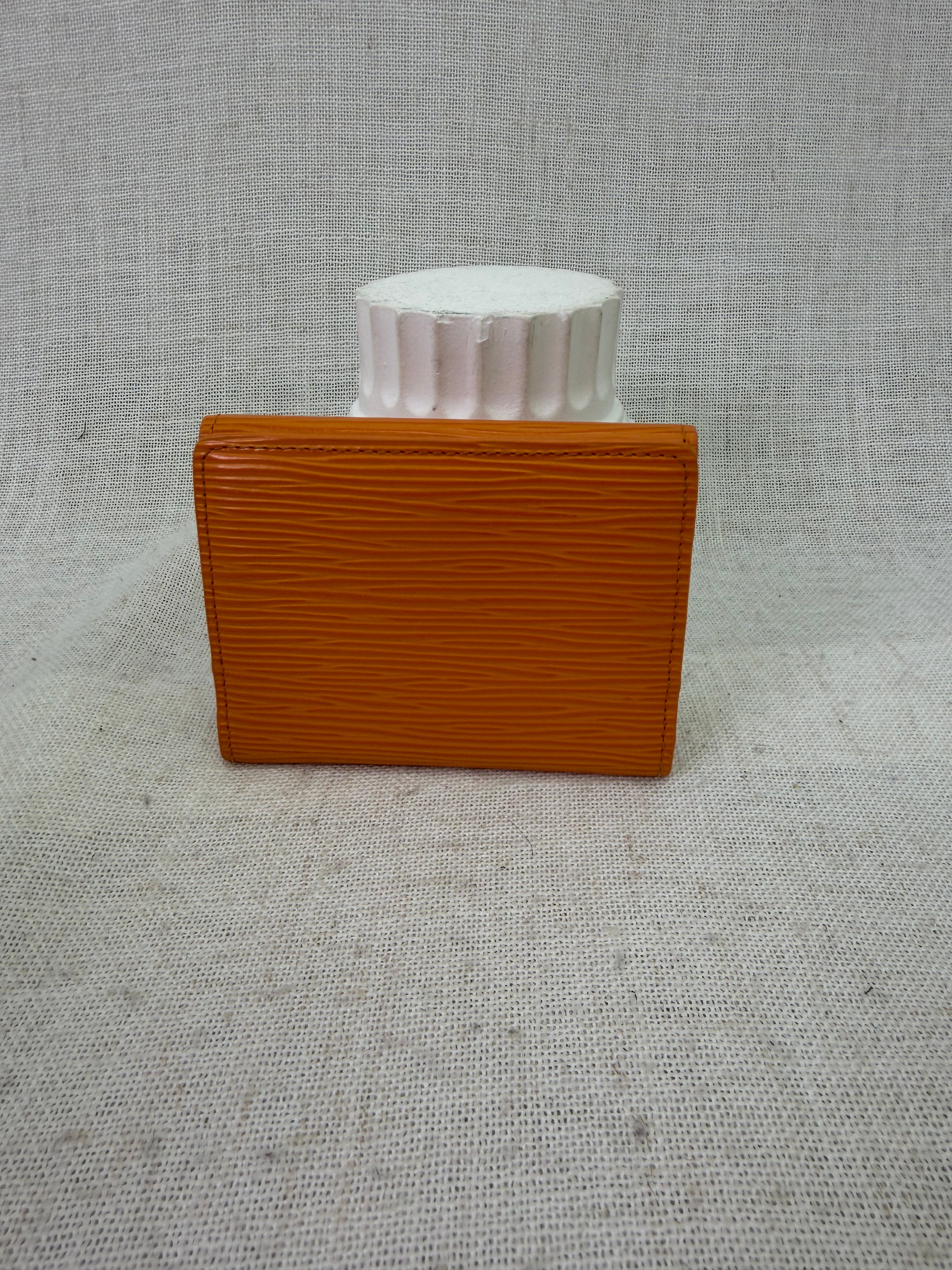 Louis Vuitton Orange Epi Ludlow Compact Wallet