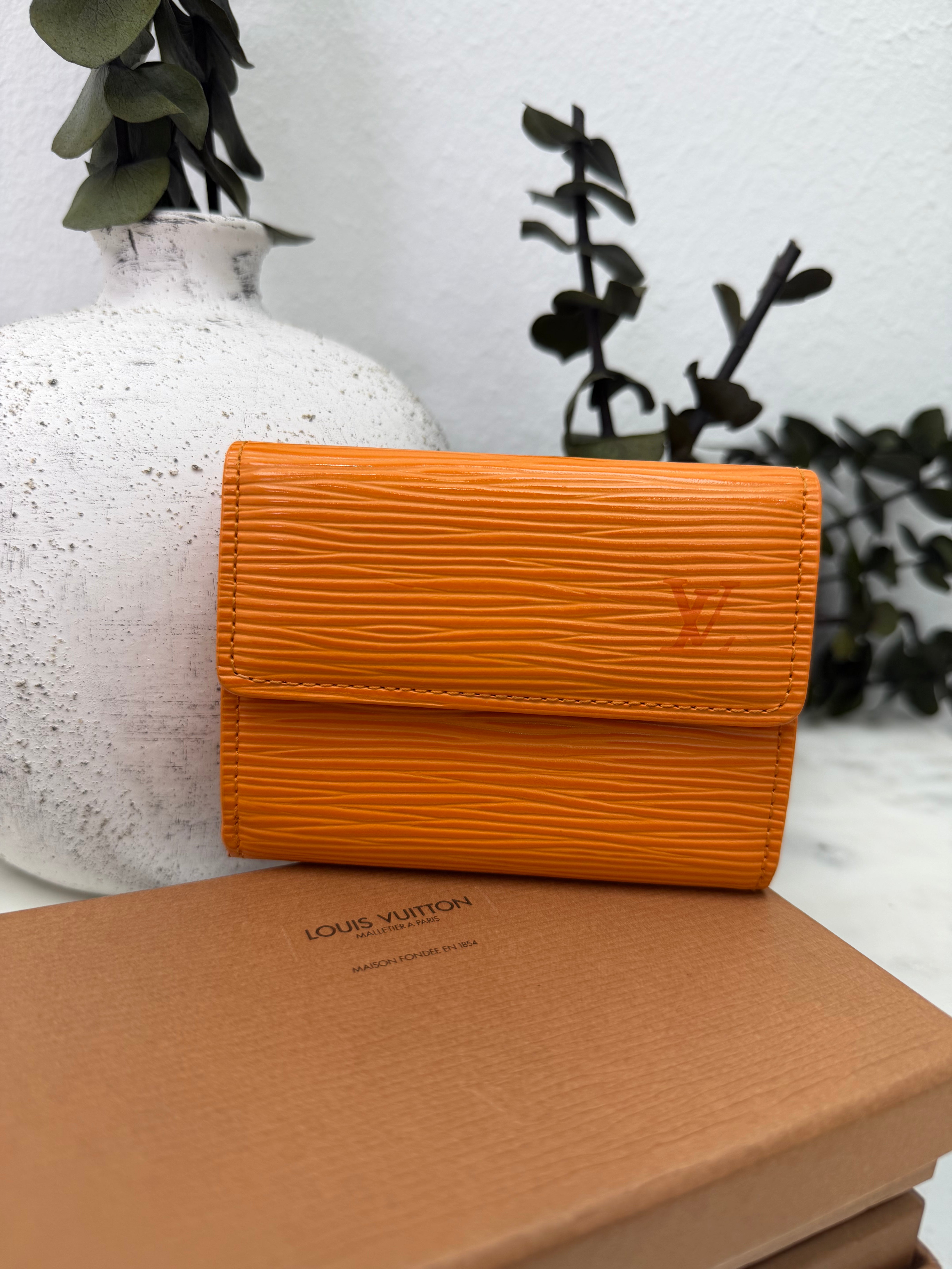 Louis Vuitton Orange Epi Ludlow Compact Wallet