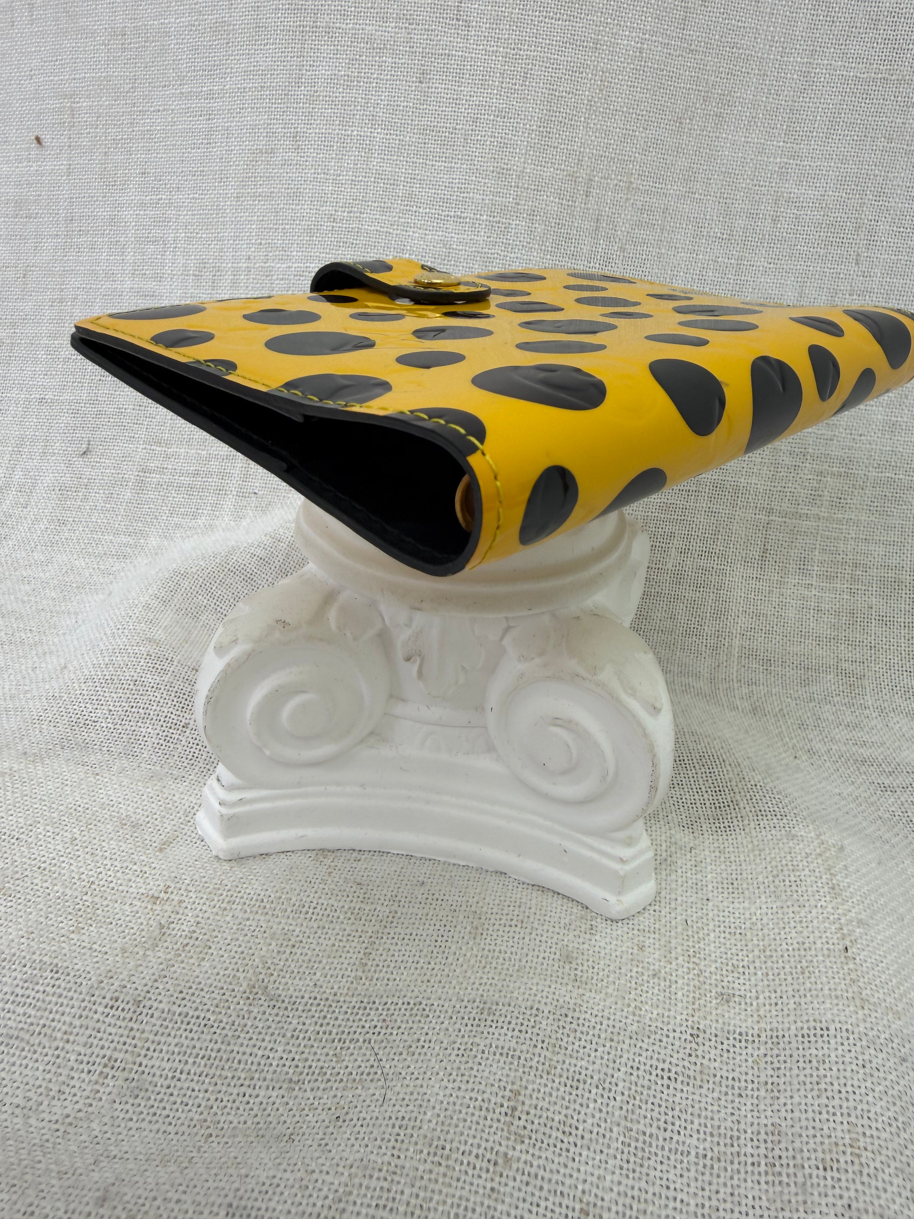 Louis Vuitton x Kusama Yellow & Black Infinity Dots Passport Agenda PM