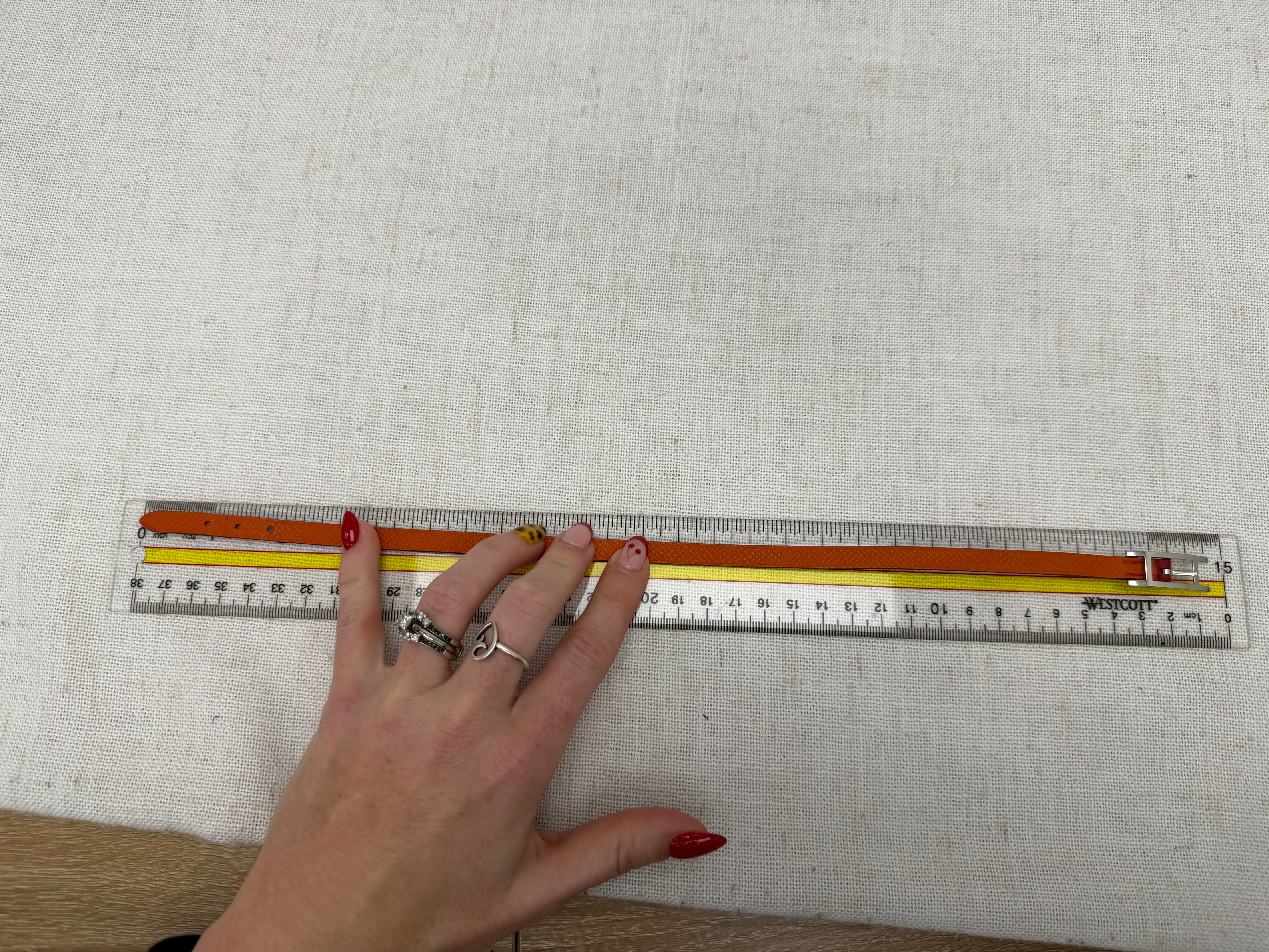 Hermes Vintage Orange & Red Reversible Leather Double Wrap Bracelet