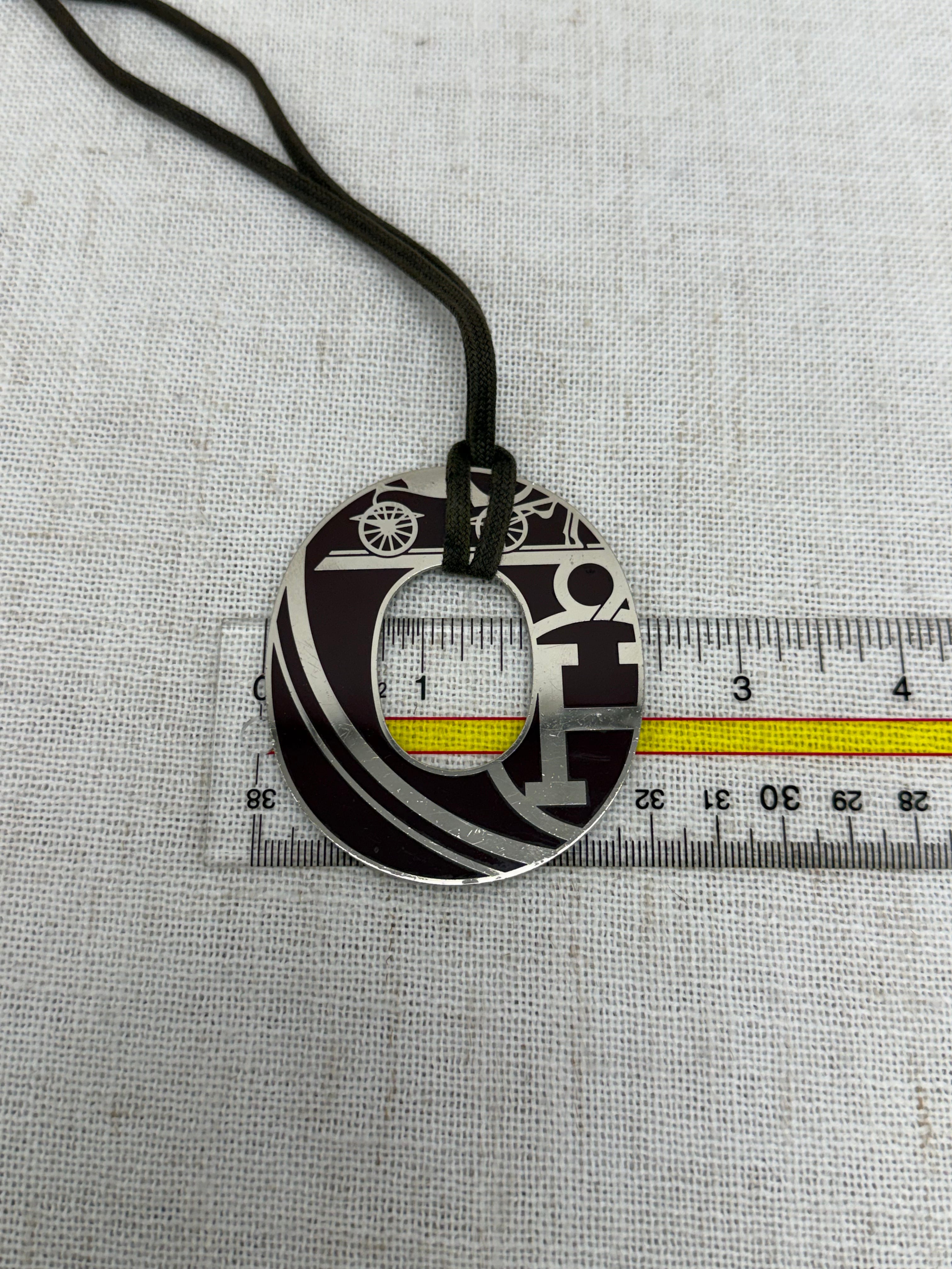 Hermes Vintage Silver Pendant Necklace