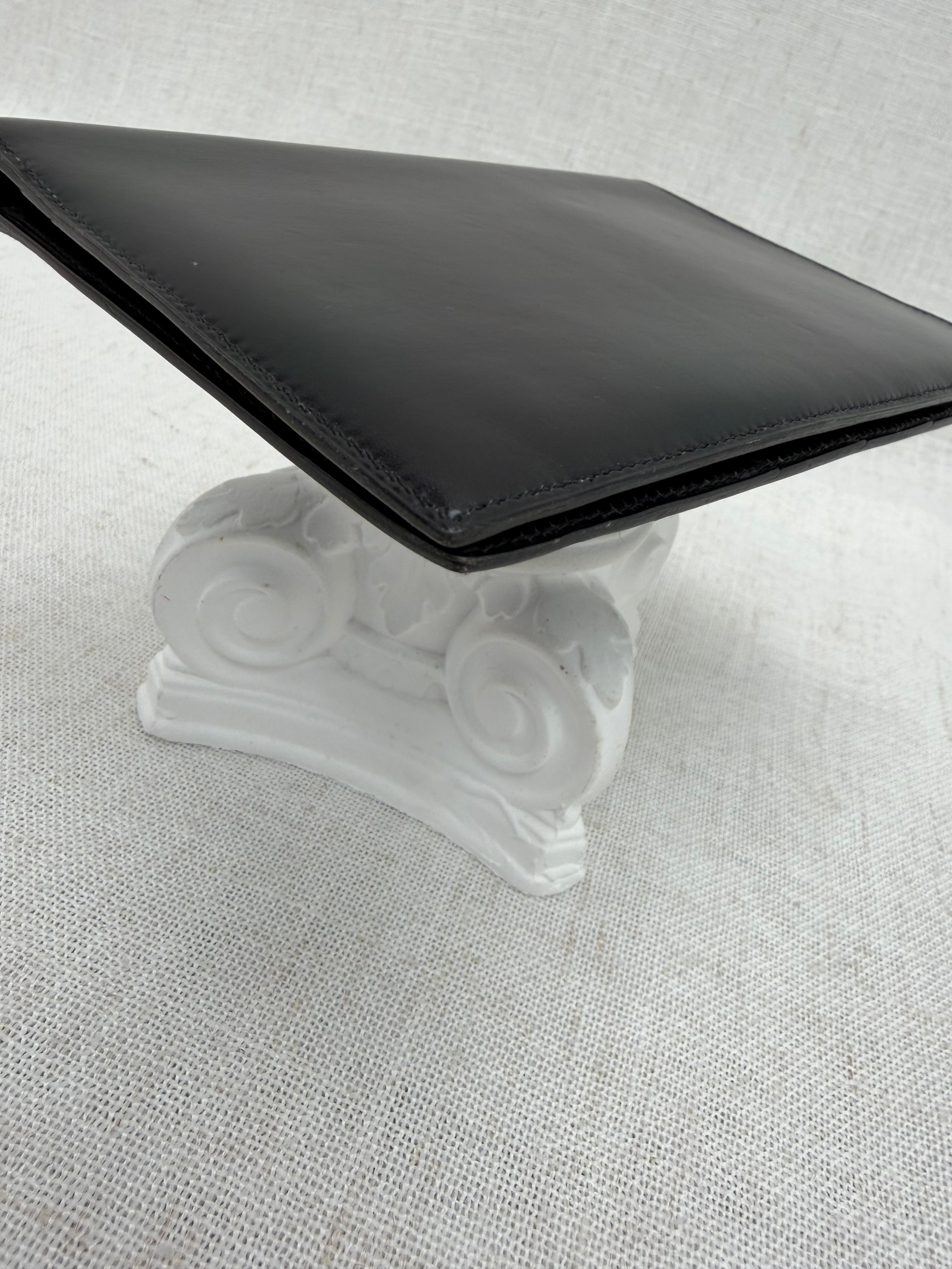 Hermes Black Leather Passport Holder