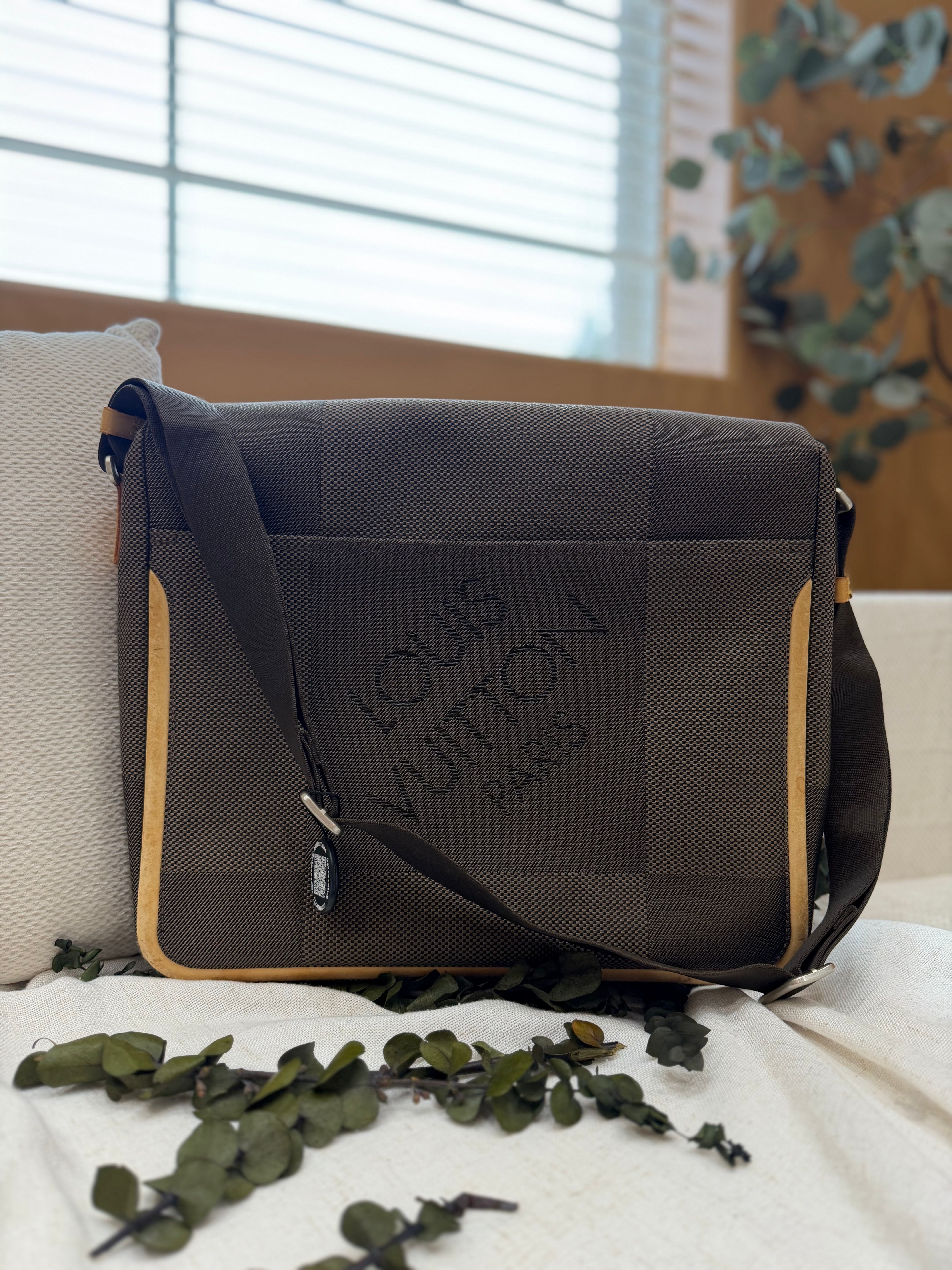 Louis Vuitton Terre Damier Geant Canvas Messenger Bag