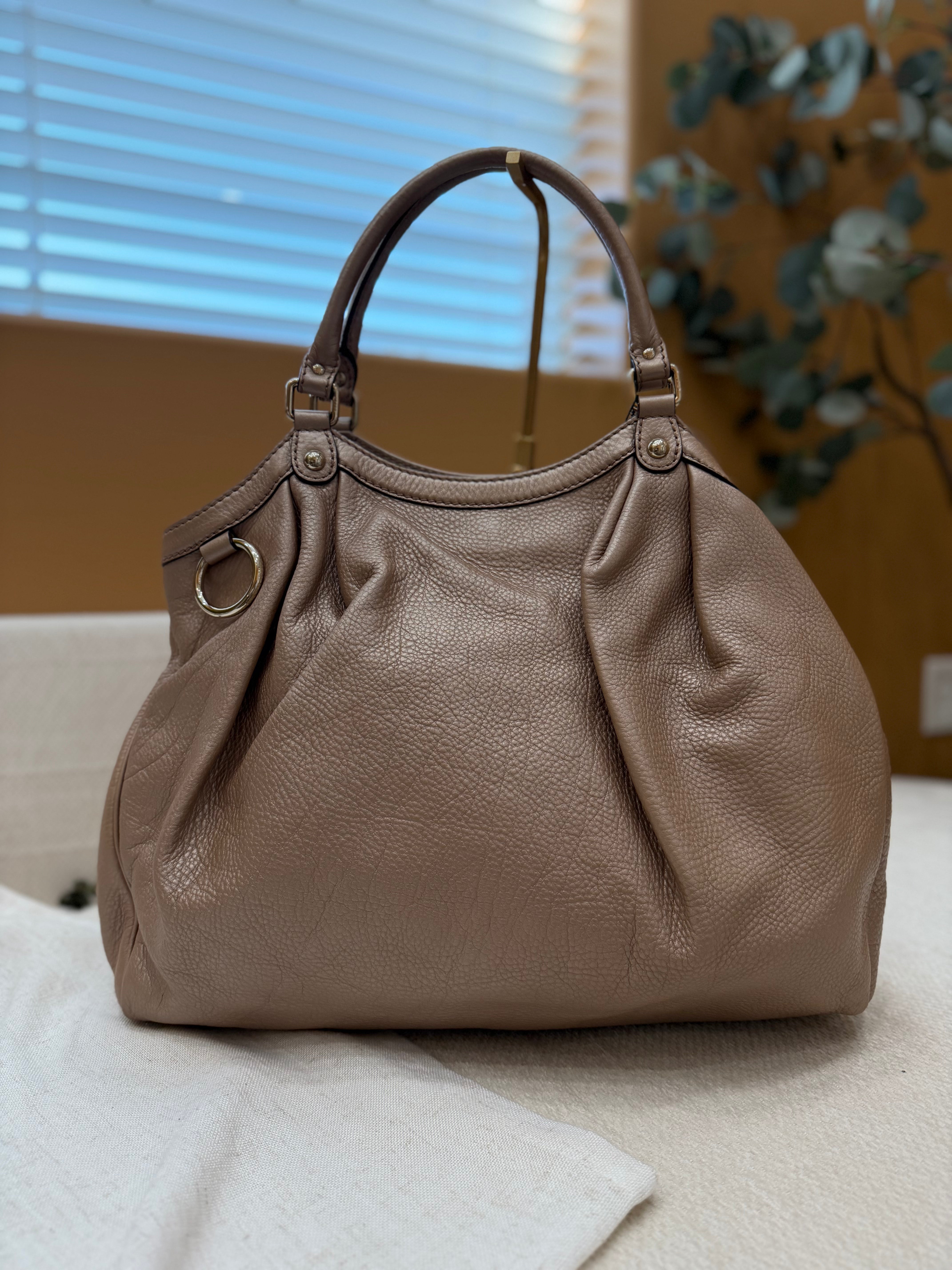 *DONS PRE-DROP* Gucci Rose Gold Leather Large Hobo Tote