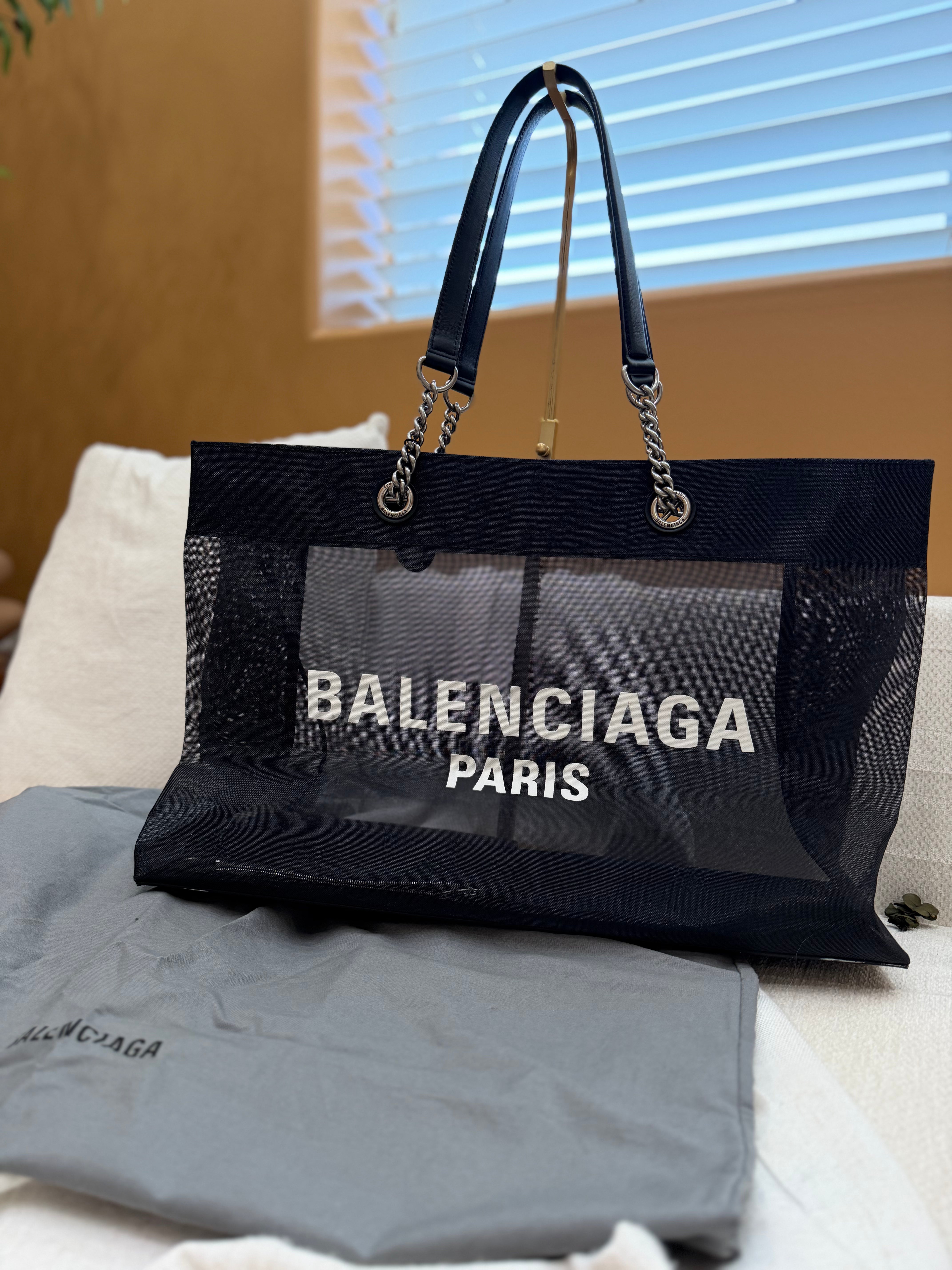 *DONS PRE-DROP* Balenciaga Black Mesh Shopping Tote