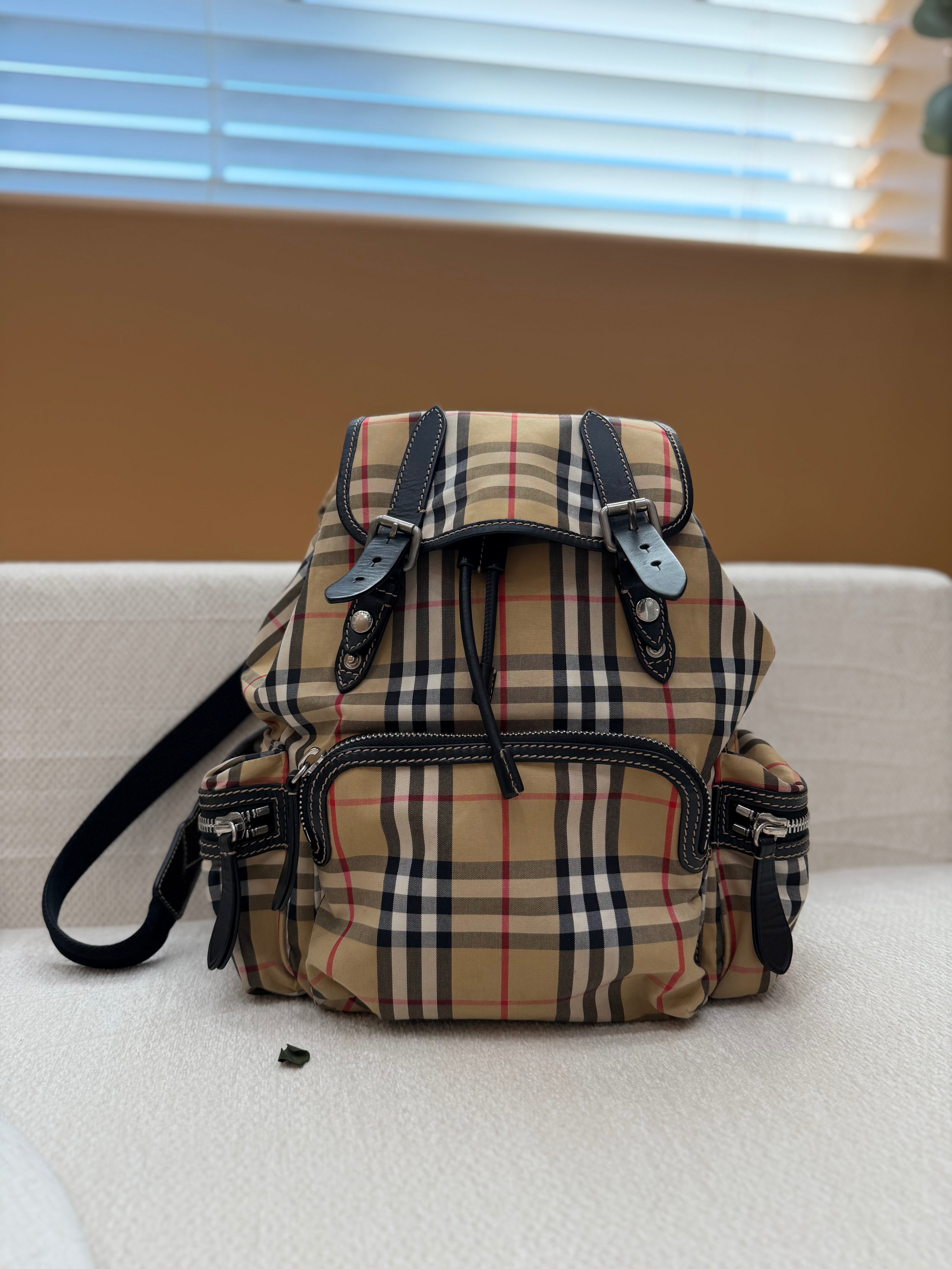 *DONS PRE-DROP* Burberry Tan Novacheck Canvas Rucksack Backpack