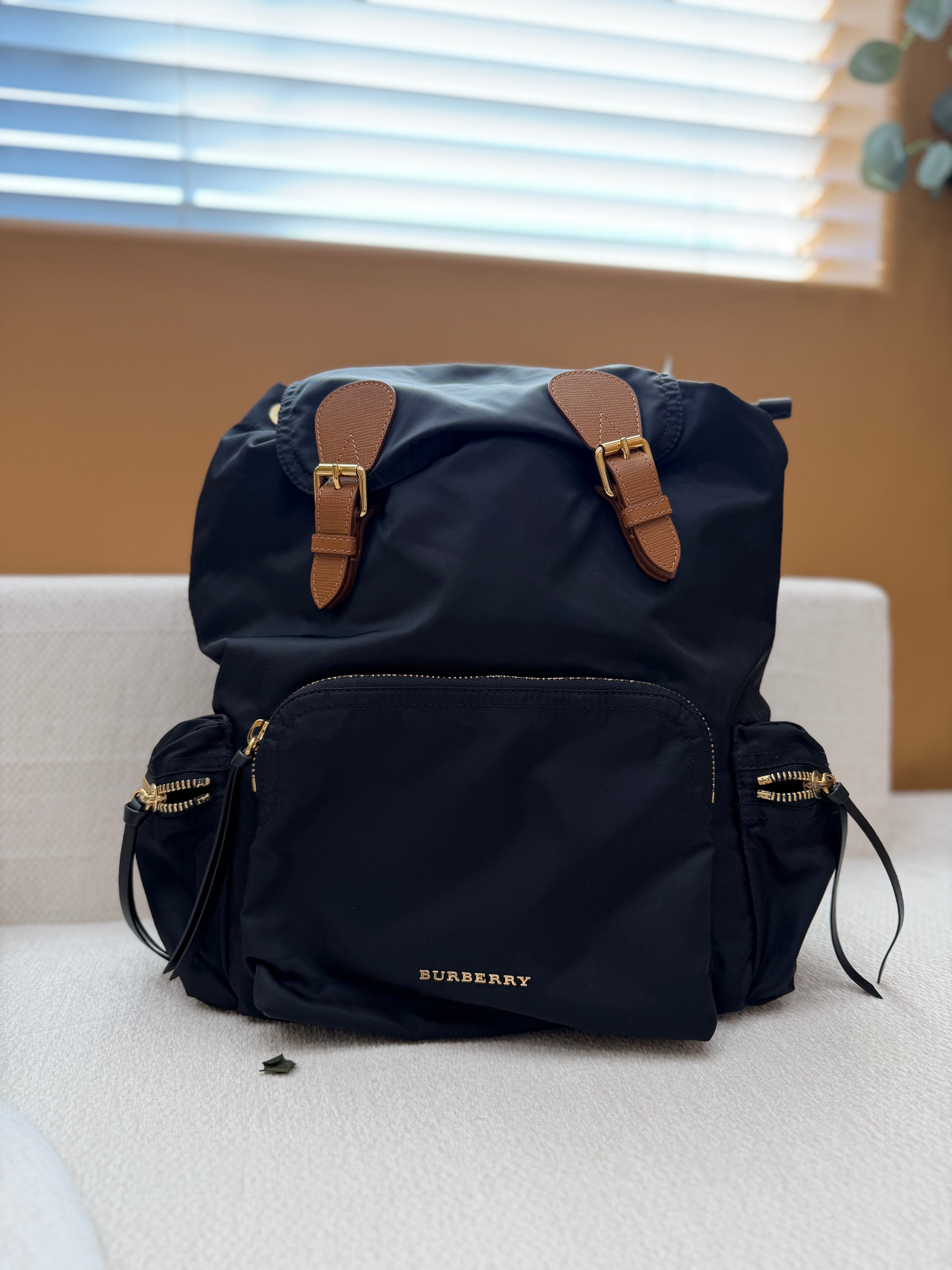 *DONS PRE-DROP* Burberry Black Nylon Large Rucksack Backpack