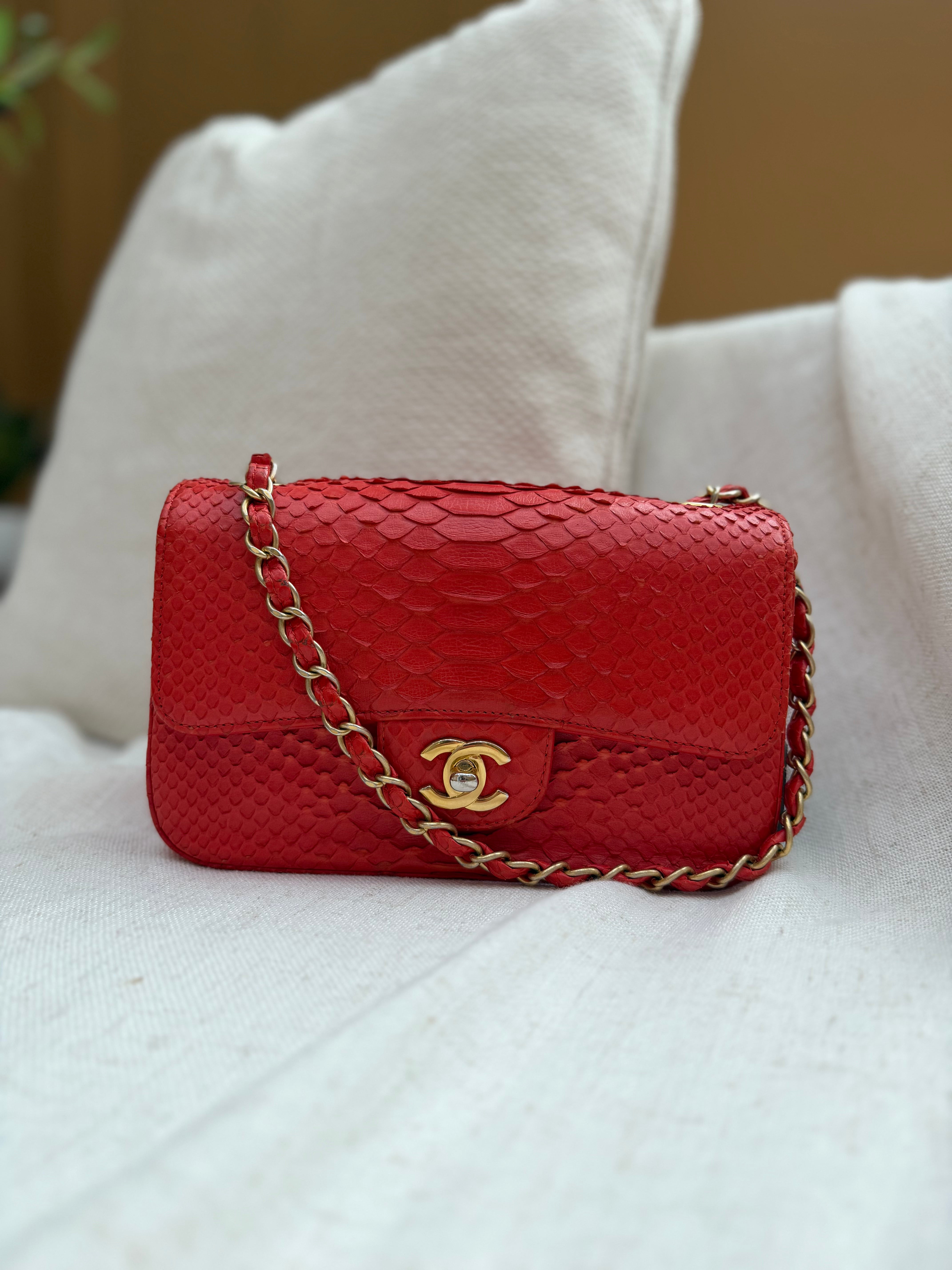 *DONS PRE-DROP* Chanel Snakeskin Mini Rectangular Flap Bag