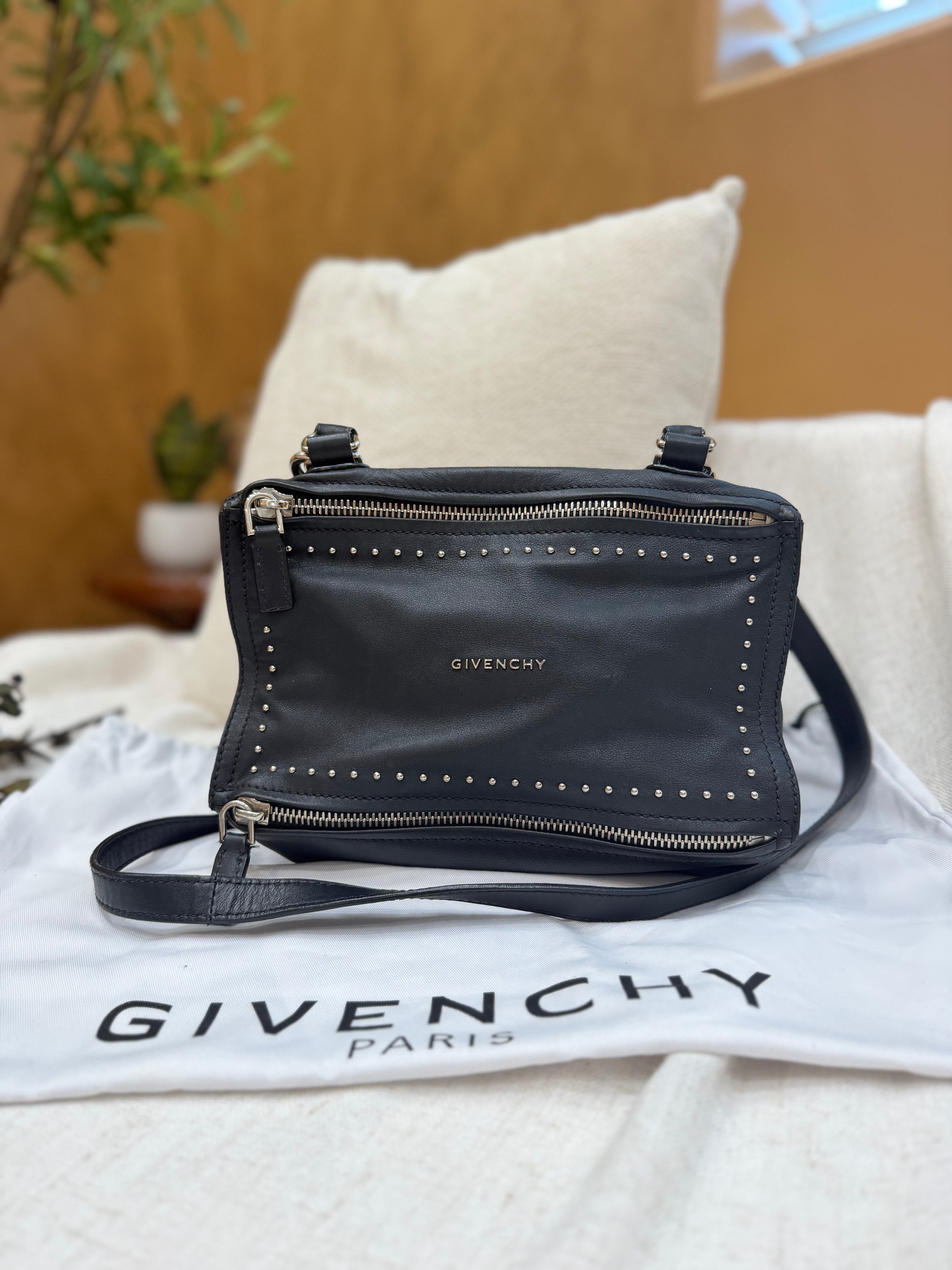 *DONS PRE-DROP* Givenchy Black Leather Pandora Studded 2Way Bag