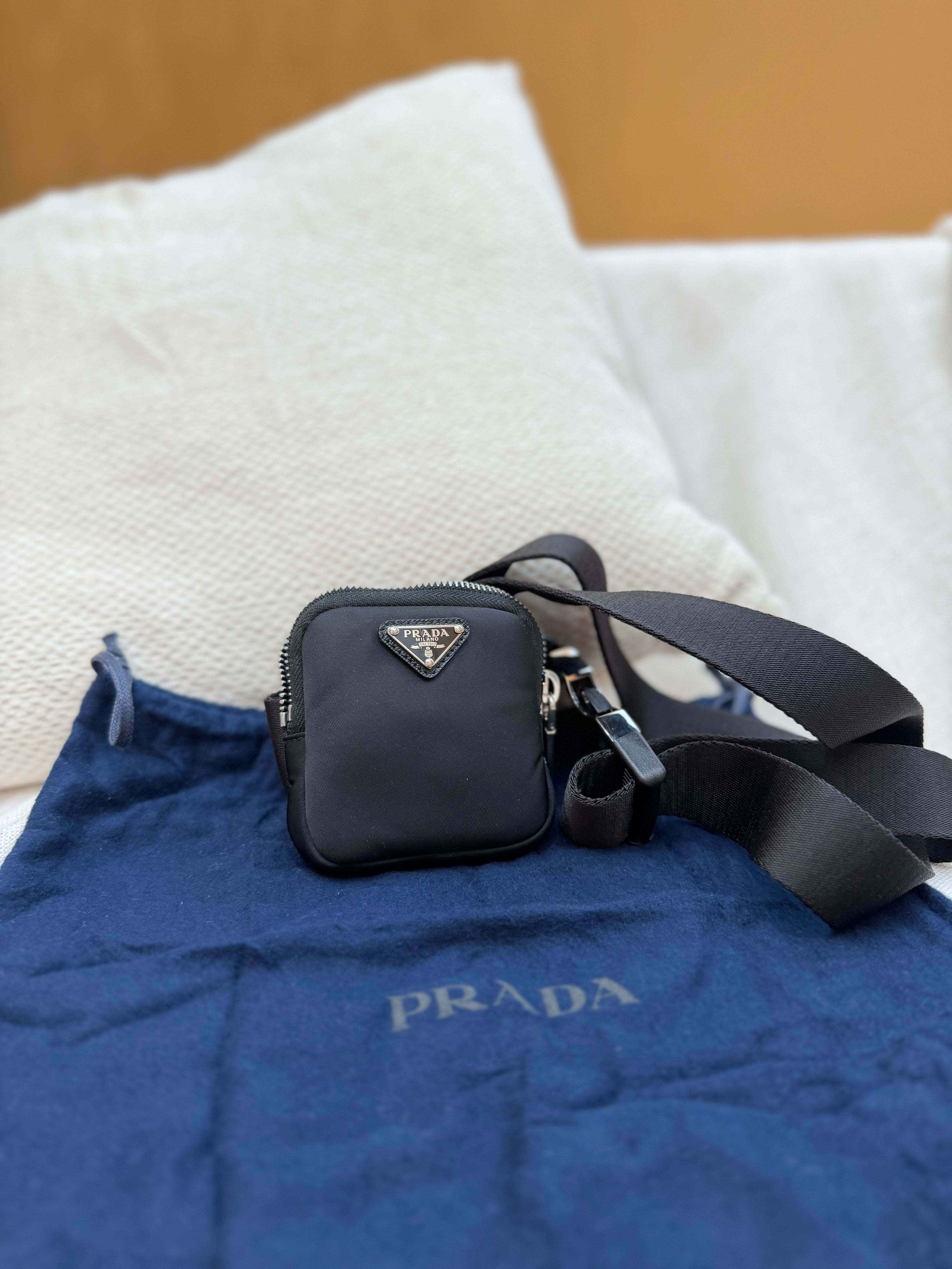 *DONS PRE-DROP* Prada Black Nylon Pouch Waist Bag