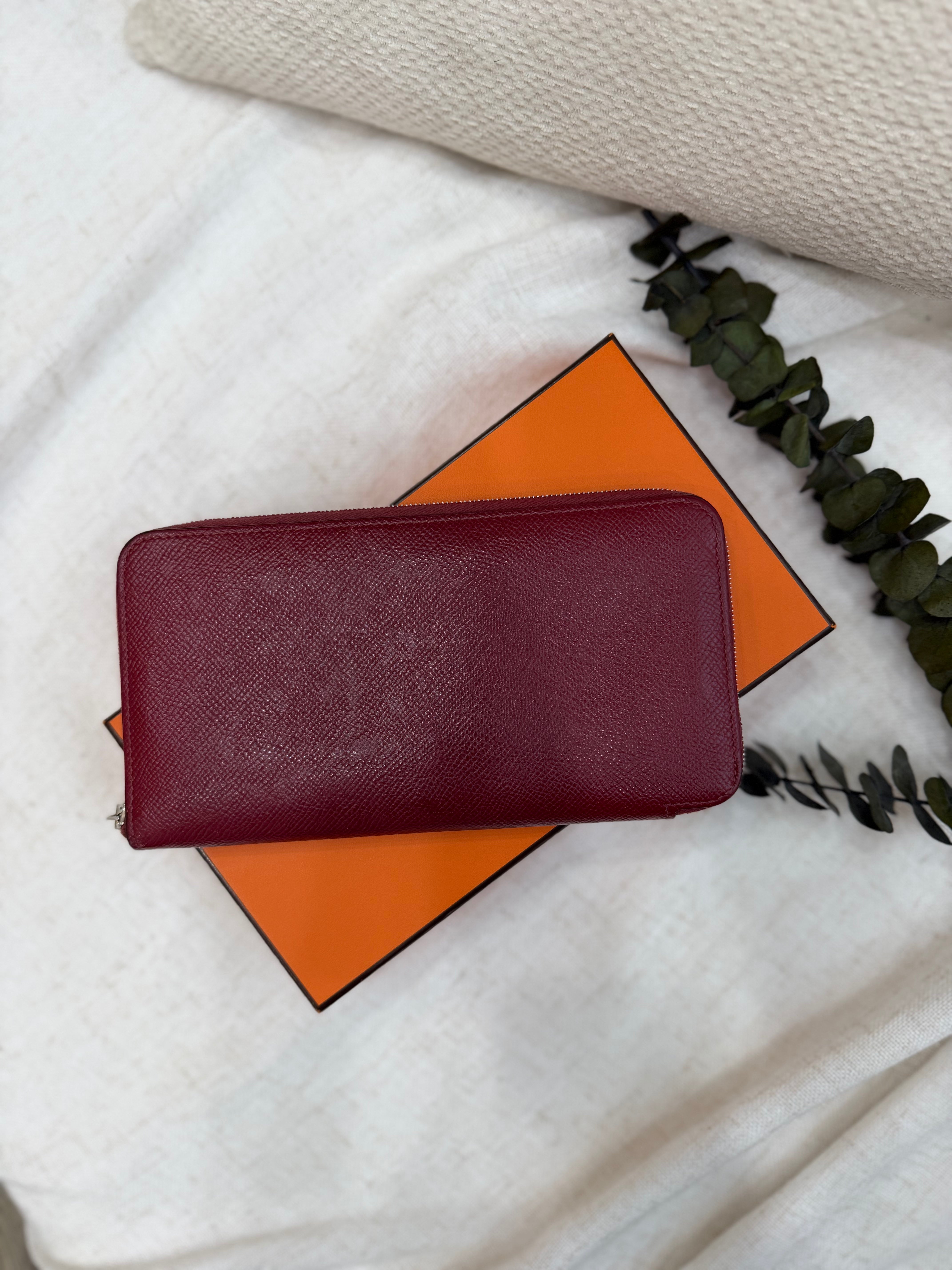 *DONS PRE-DROP* Hermes Red Epsom Silk in Zippy Wallet