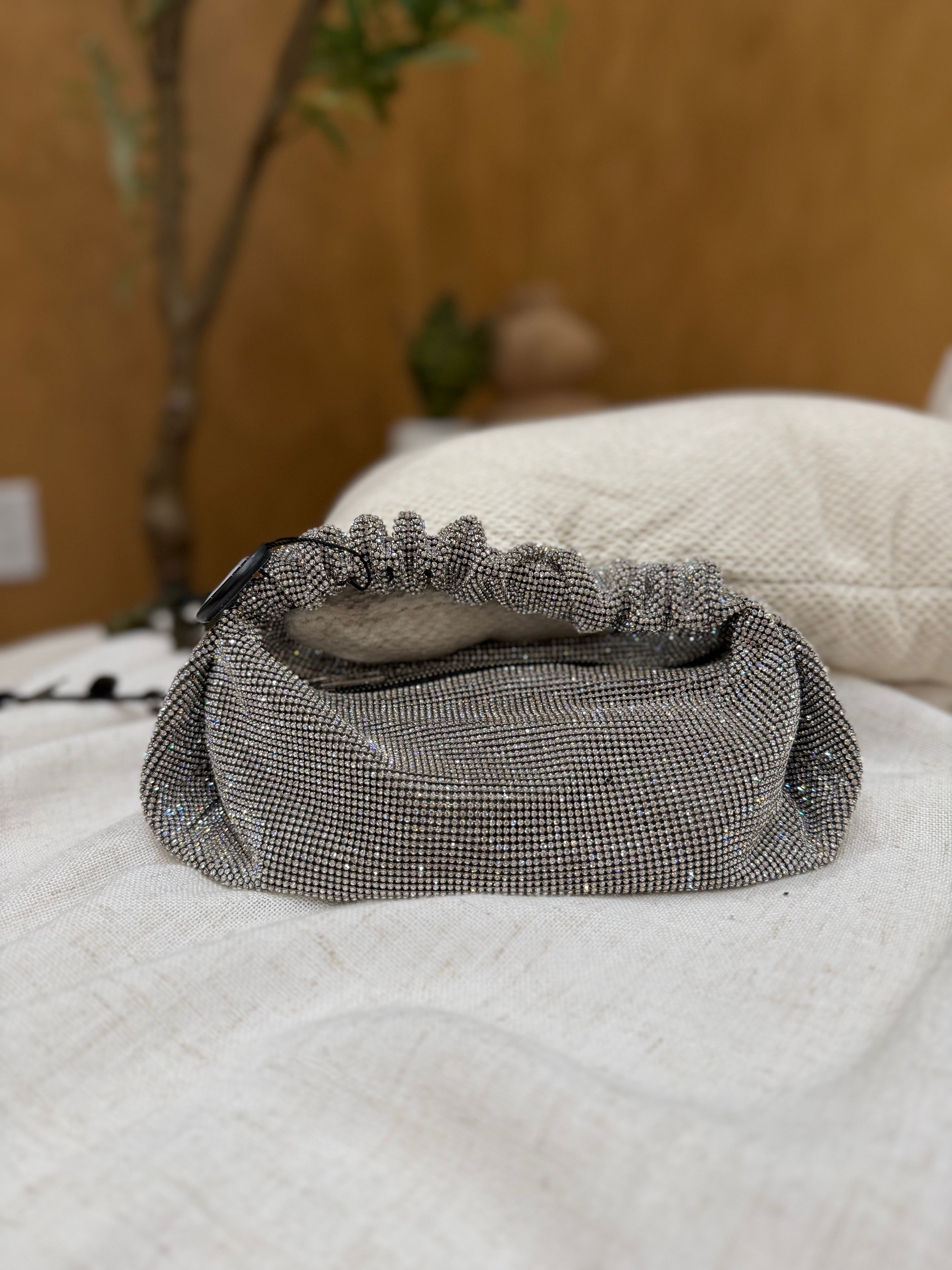 *DONS PRE-DROP* Alexander Wang Crystal Mesh Mini Scrunchie Clutch