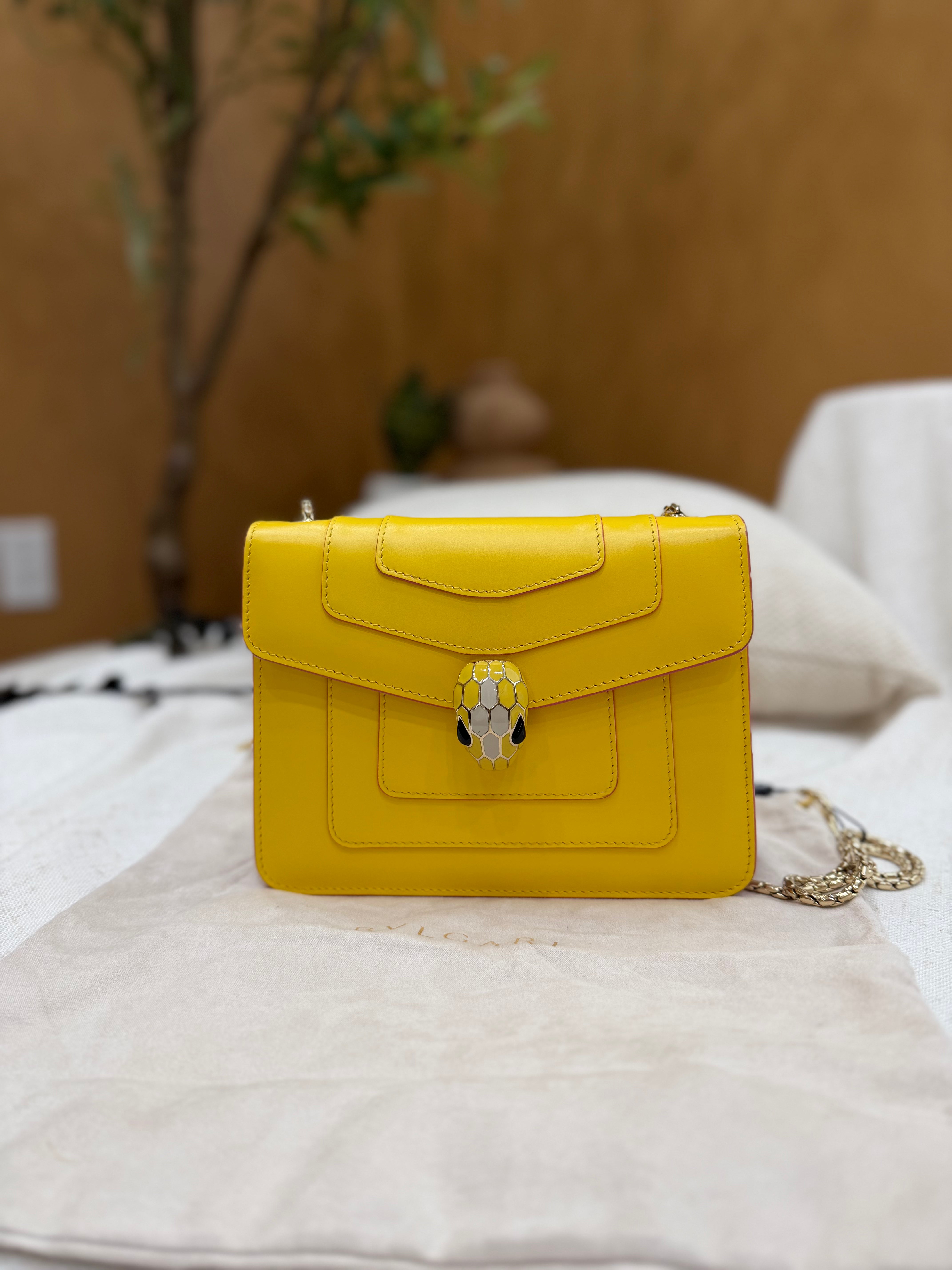 *DONS PRE-DROP* Bvlgari Strawberry Lemonade Leather Serpenti Forever Shoulder Bag