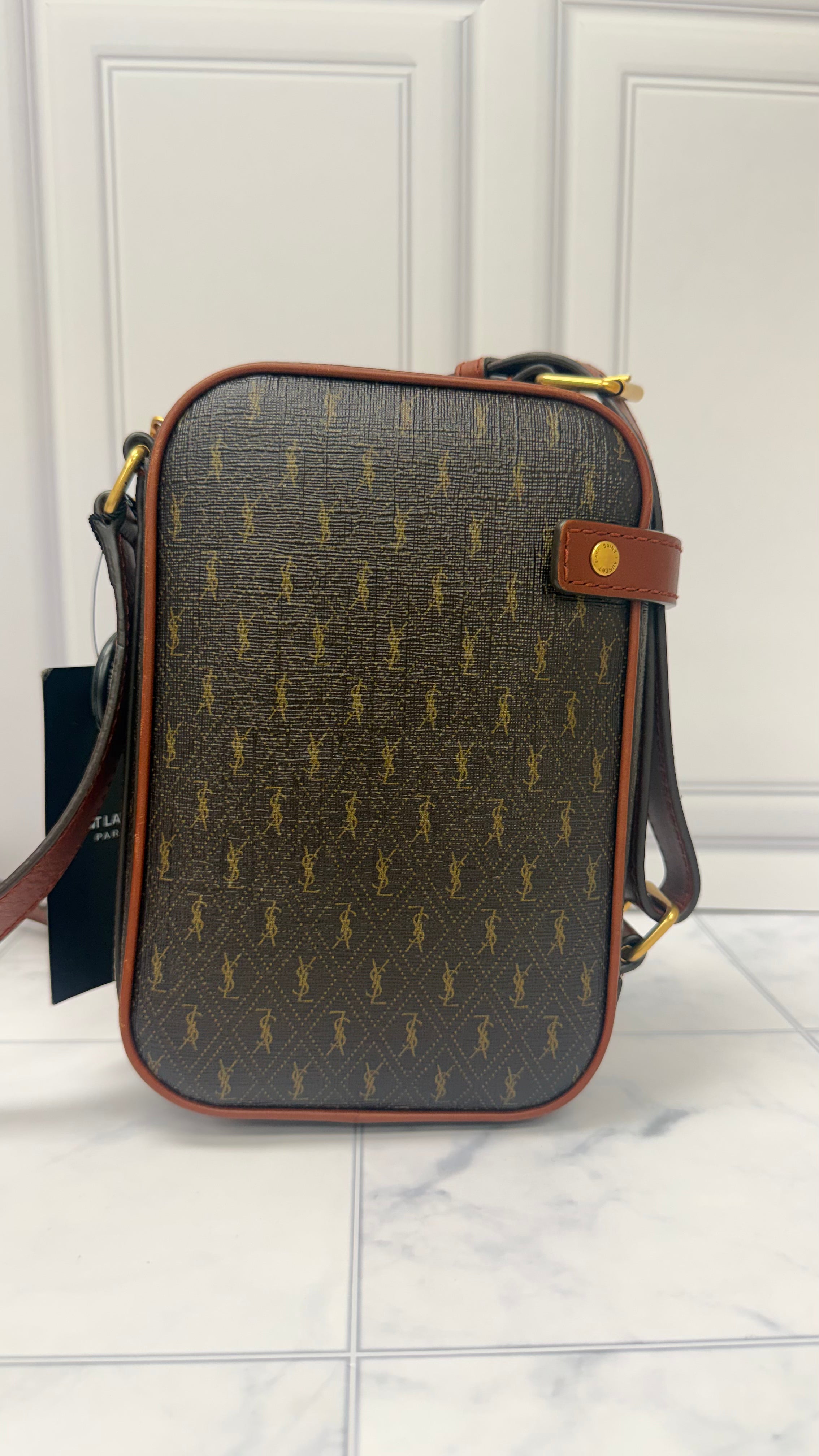 *DONS PRE DROP* Saint Laurent YSL Brown Le Monogram Canvas Crossbody Bag