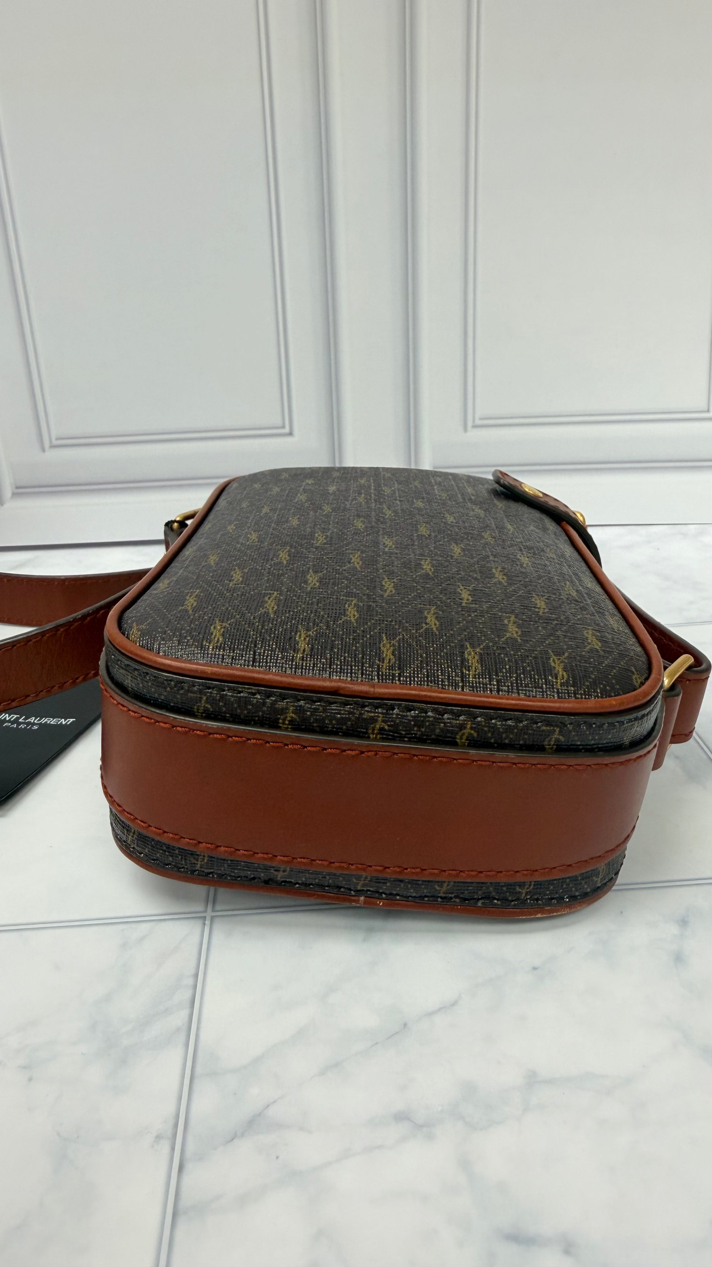 *DONS PRE DROP* Saint Laurent YSL Brown Le Monogram Canvas Crossbody Bag