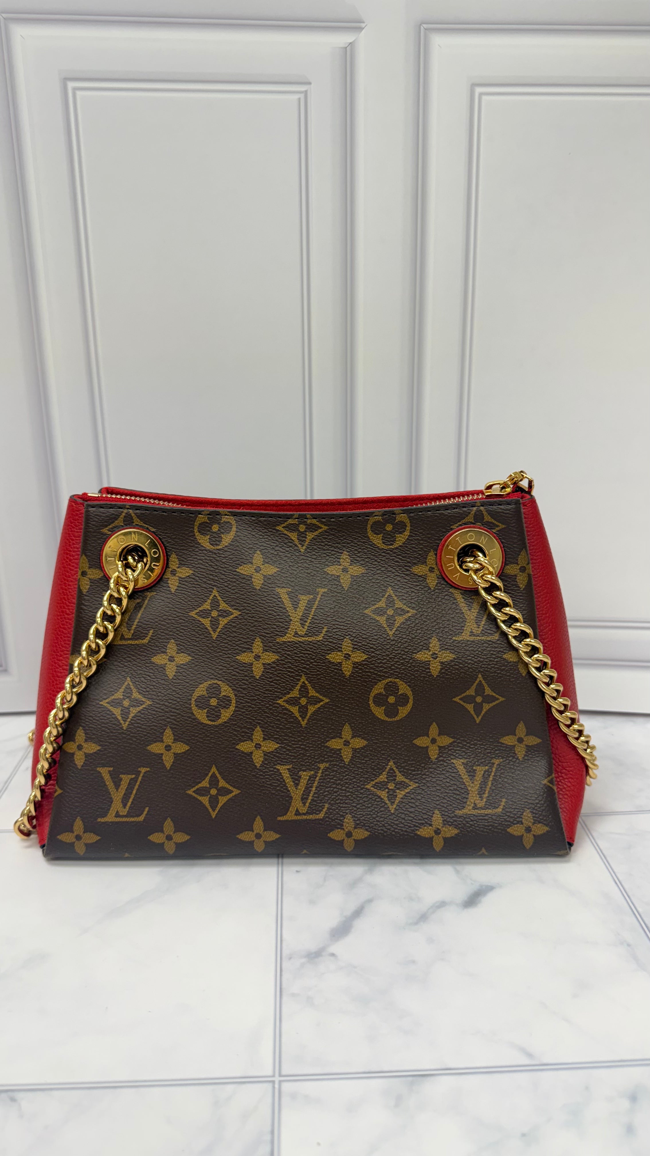 *DONS DROP* Louis Vuitton Monogram & Red Surene BB Shoulder Bag