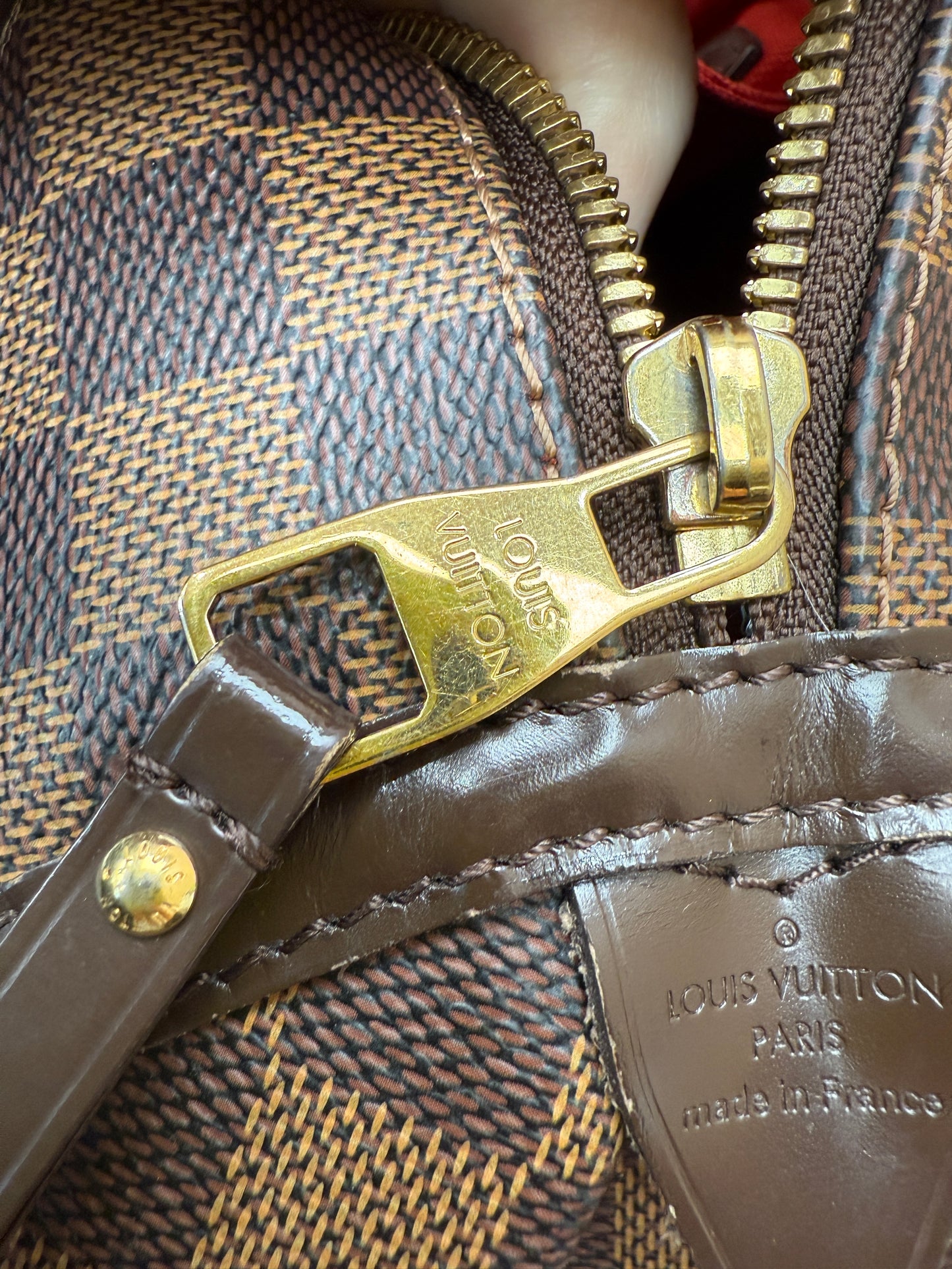 Louis Vuitton Damier Ebene Rivington PM Handbag