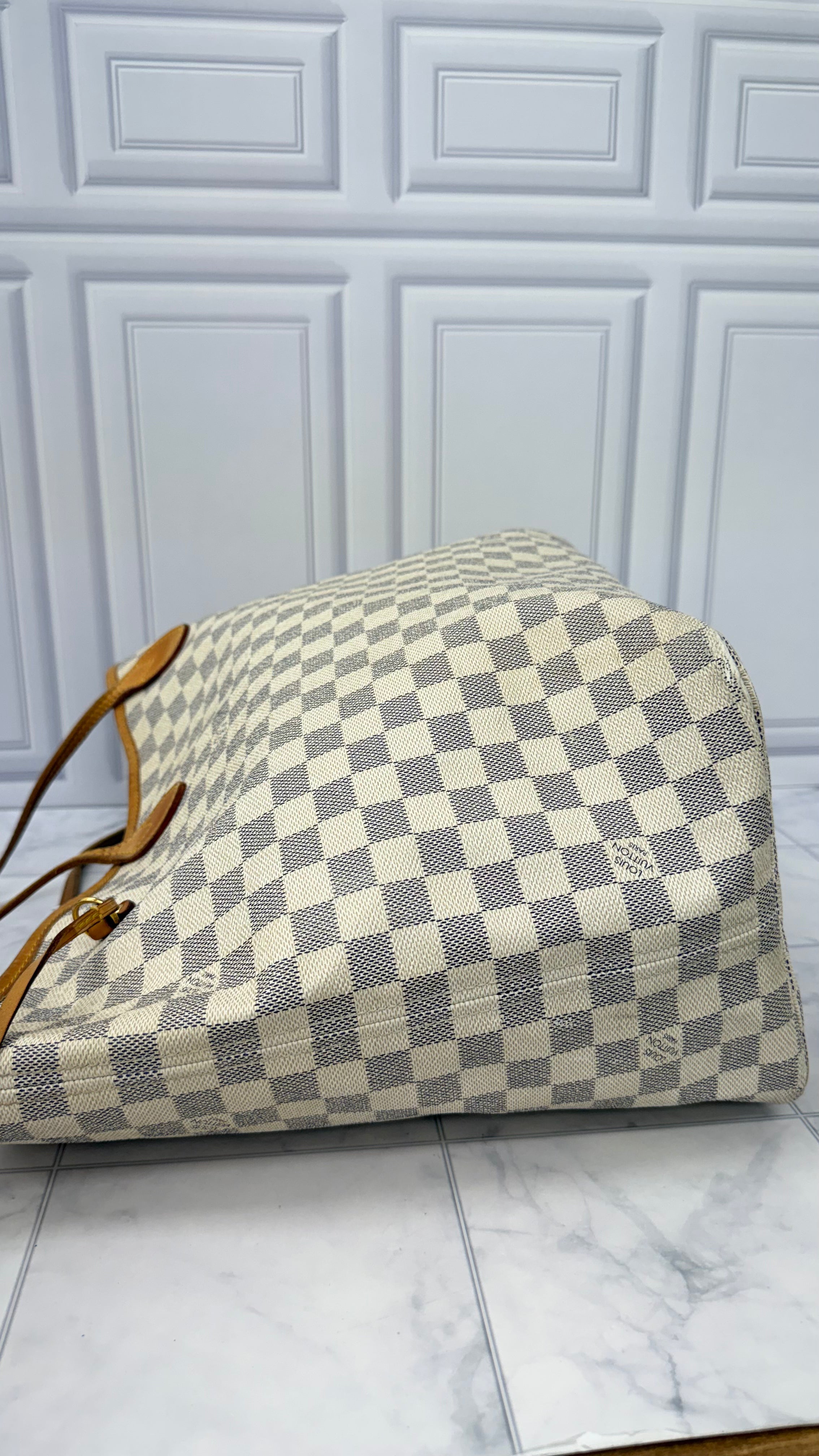 Louis Vuitton Damier Azur Neverfull GM Tote Bag