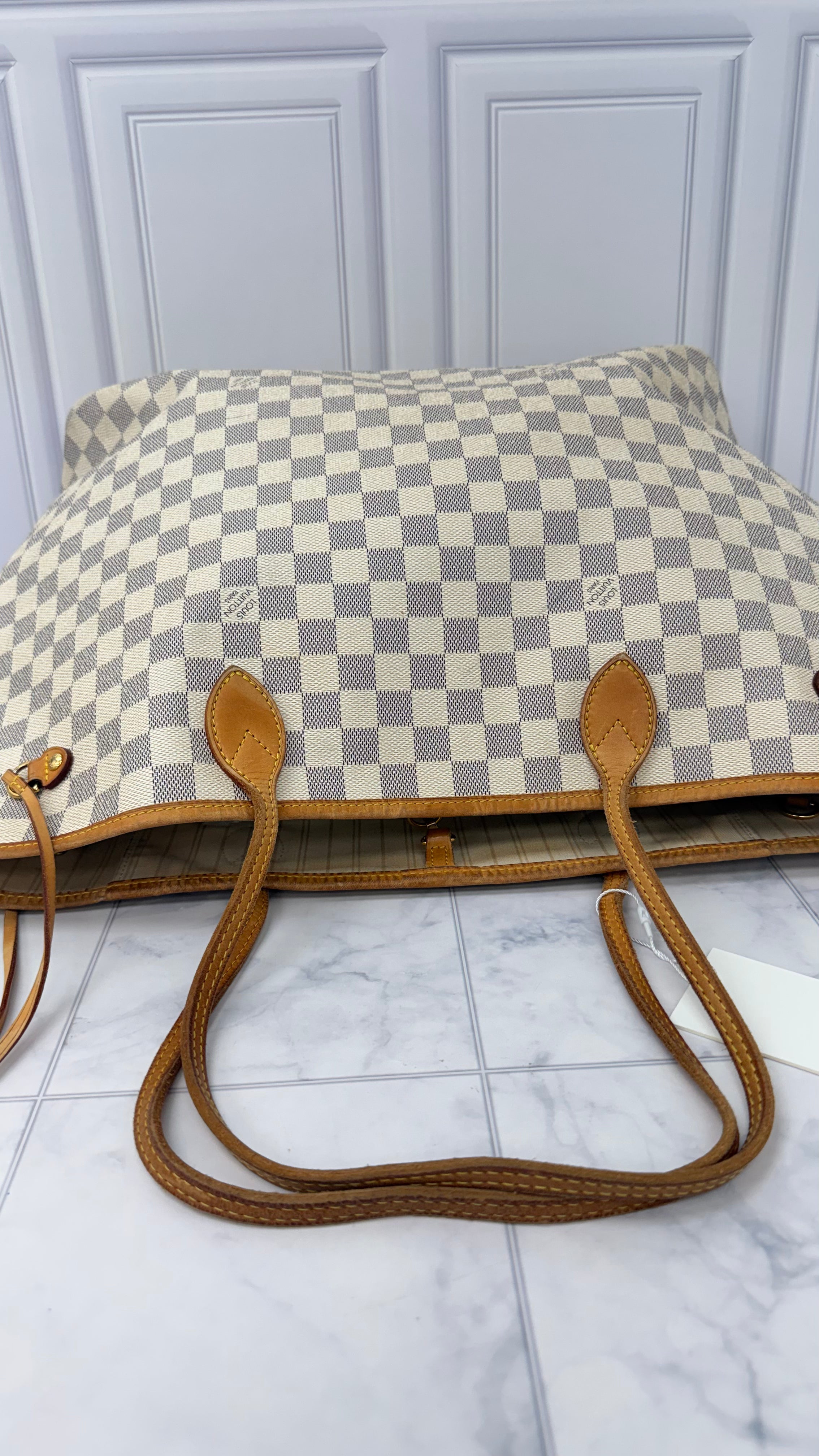 Louis Vuitton Damier Azur Neverfull GM Tote Bag
