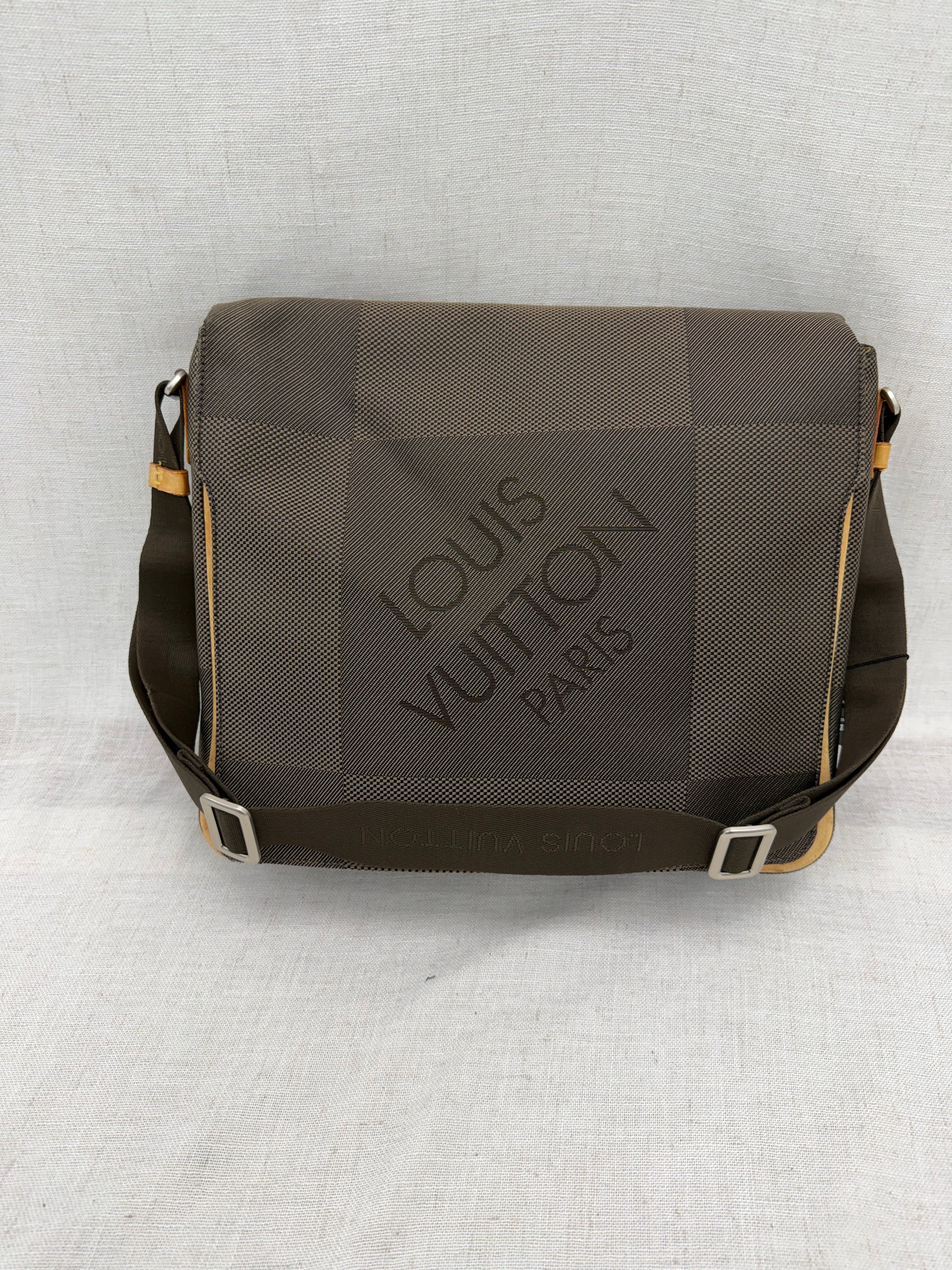 Louis Vuitton Terre Damier Geant Canvas Messenger Bag