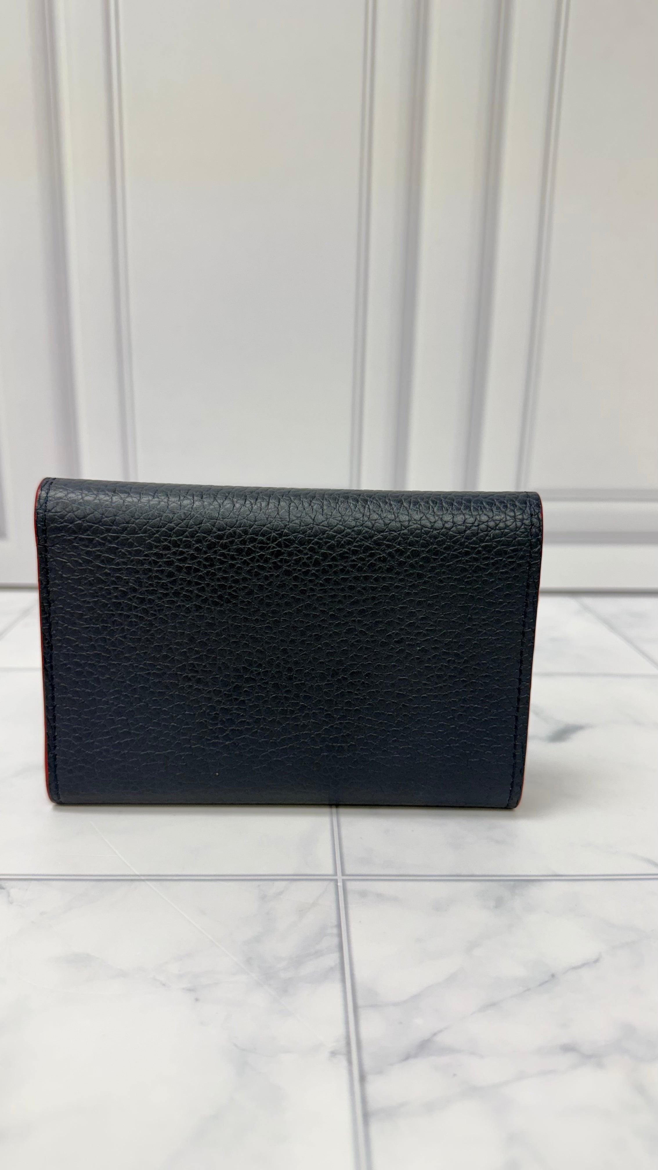 *DONS DROP* Louis Vuitton Blue Taurillon Leather Capucines Compact Wallet