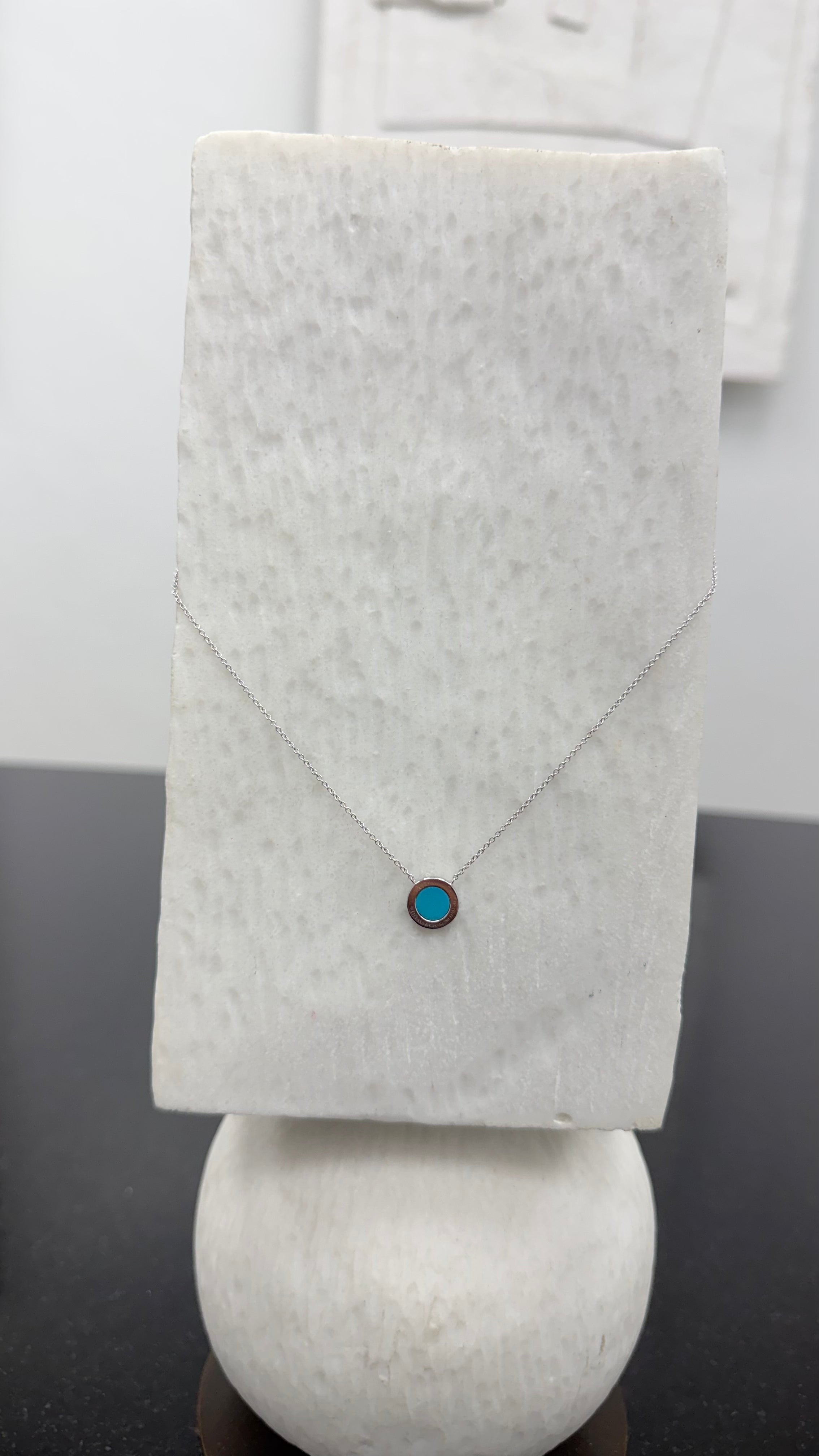 Tiffany & Co T Circle Pendant Necklace