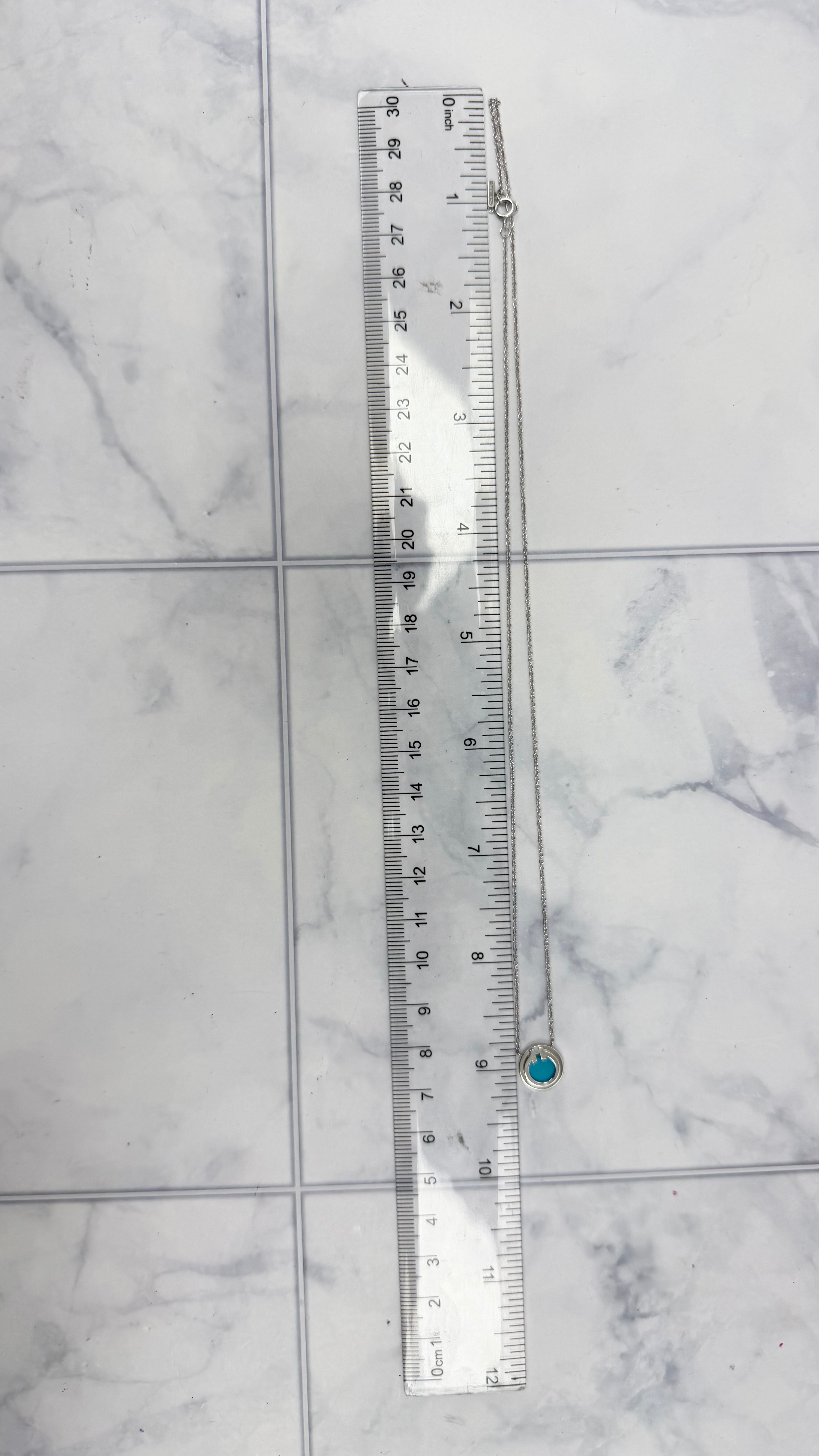 Tiffany & Co T Circle Pendant Necklace