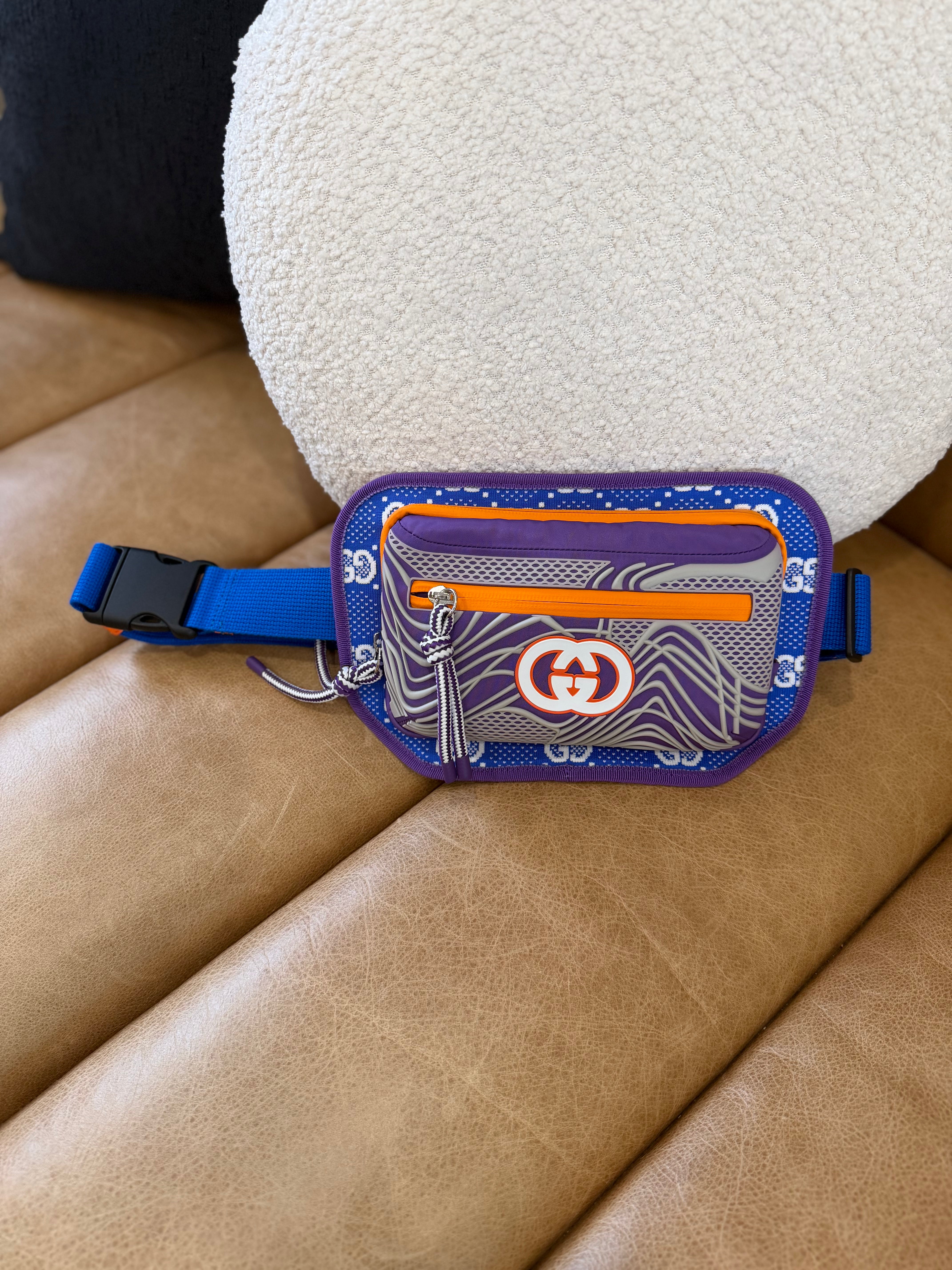 *DONS PRE-DROP* Gucci Multicolor Monogram All Over Sporty Belt Bag