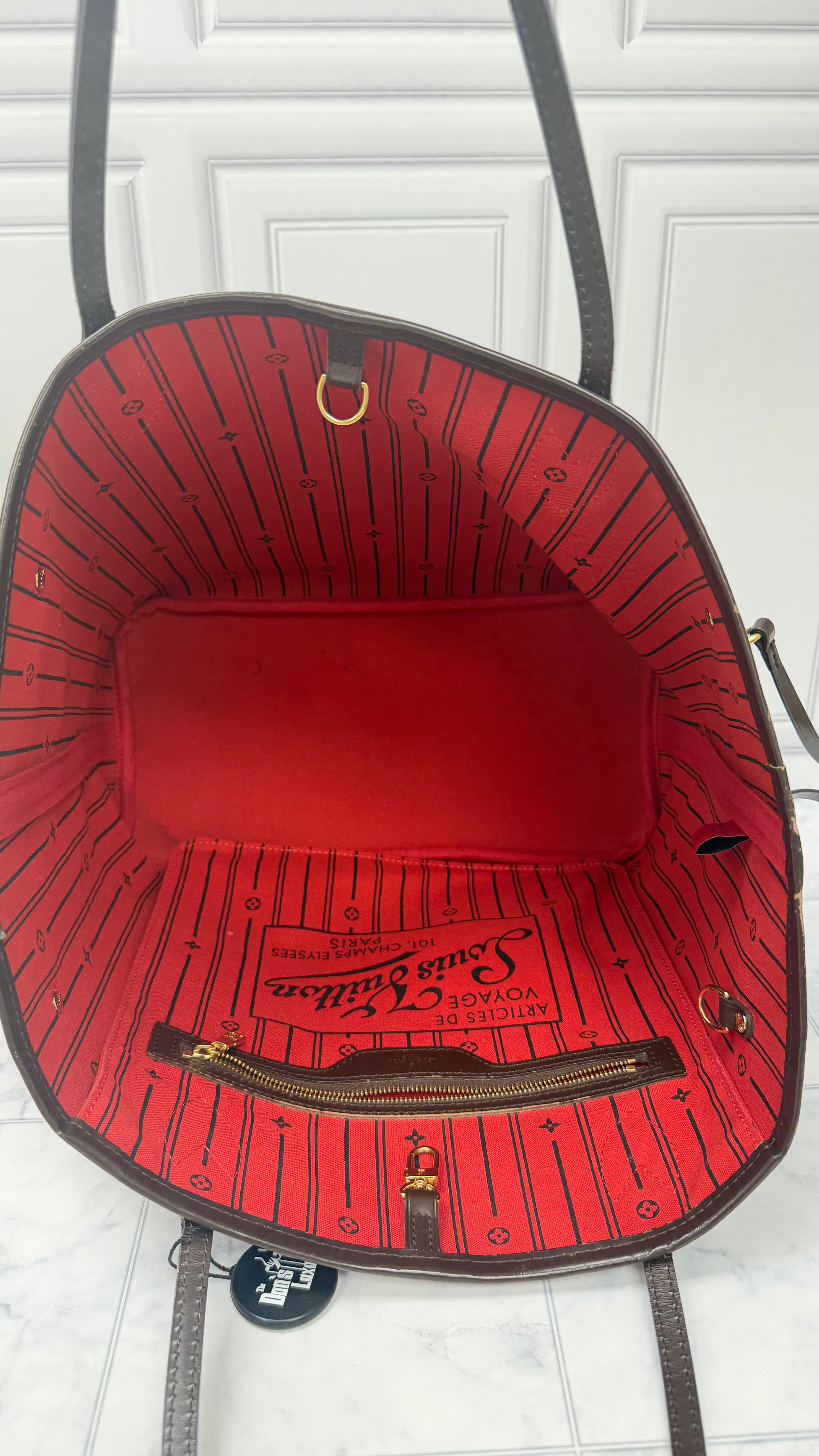 *DONS DROP* Louis Vuitton Damier Ebene Neverfull MM Tote Bag