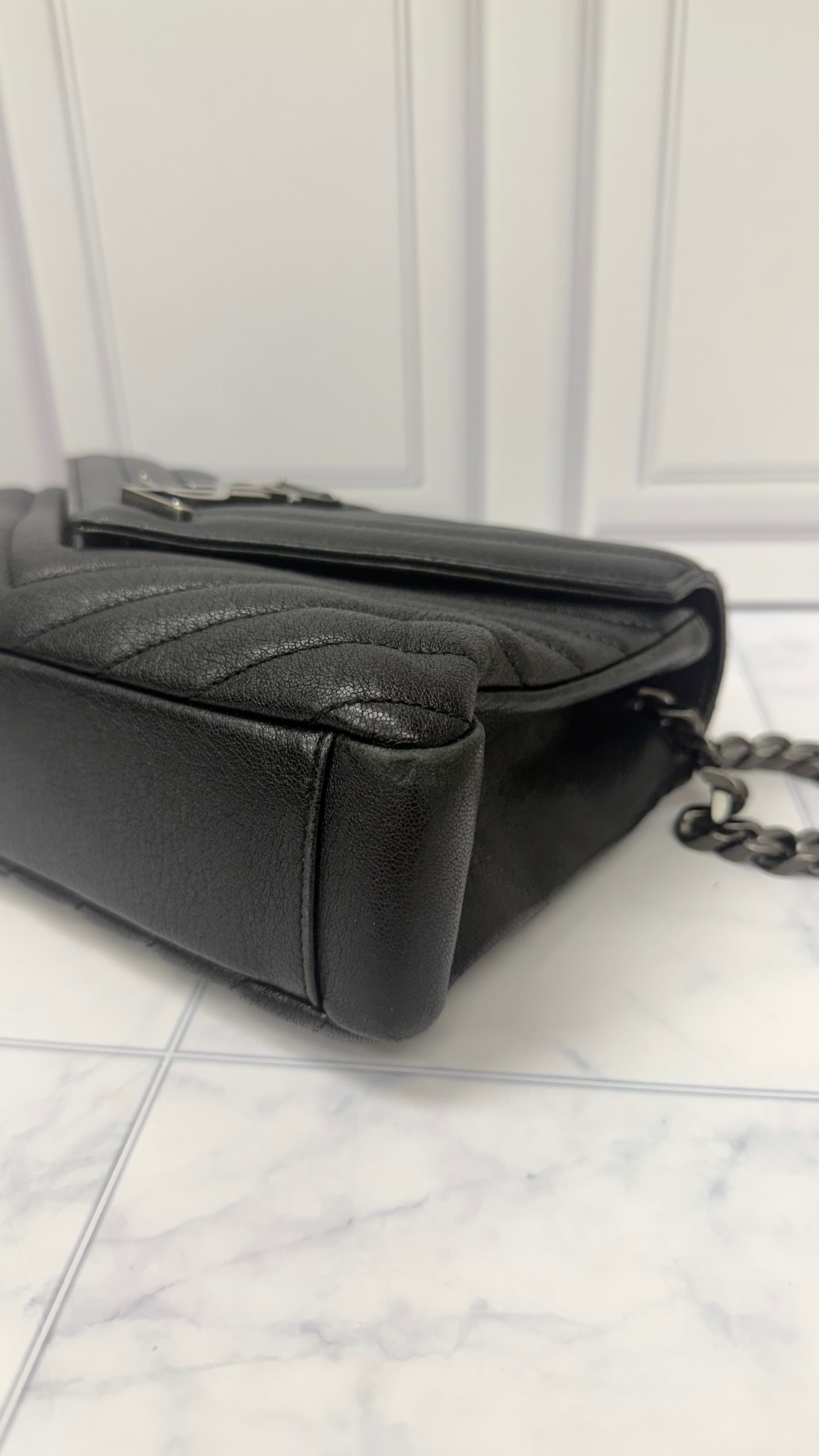 *DONS DROP* Saint Laurent YSL Black Quilted Leather Crossbody Bag