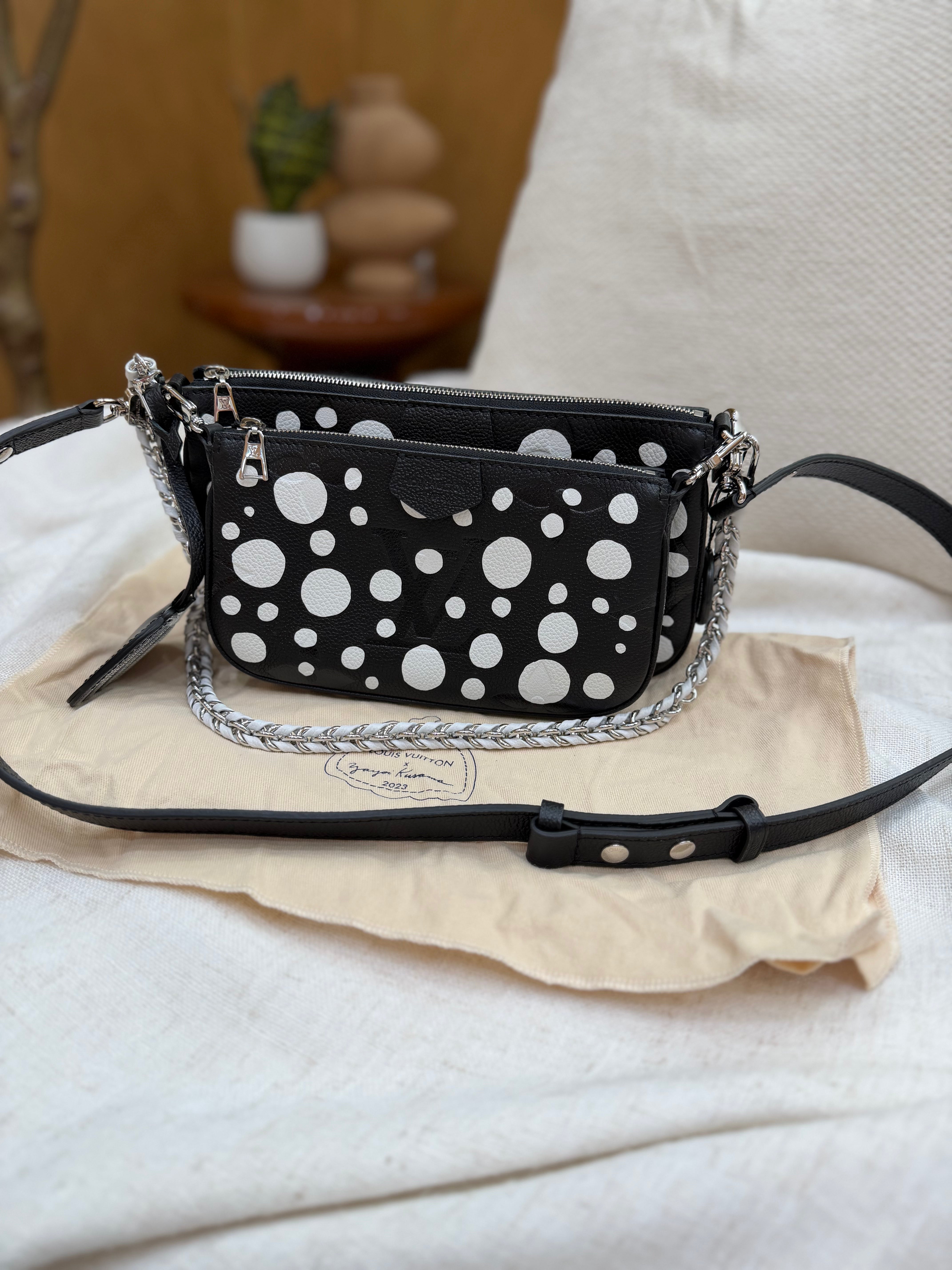 *DONS PRE-DROP* BRAND NEW- Louis Vuitton x Kusama Black Infinity Dots Empreinte Multi Pochette