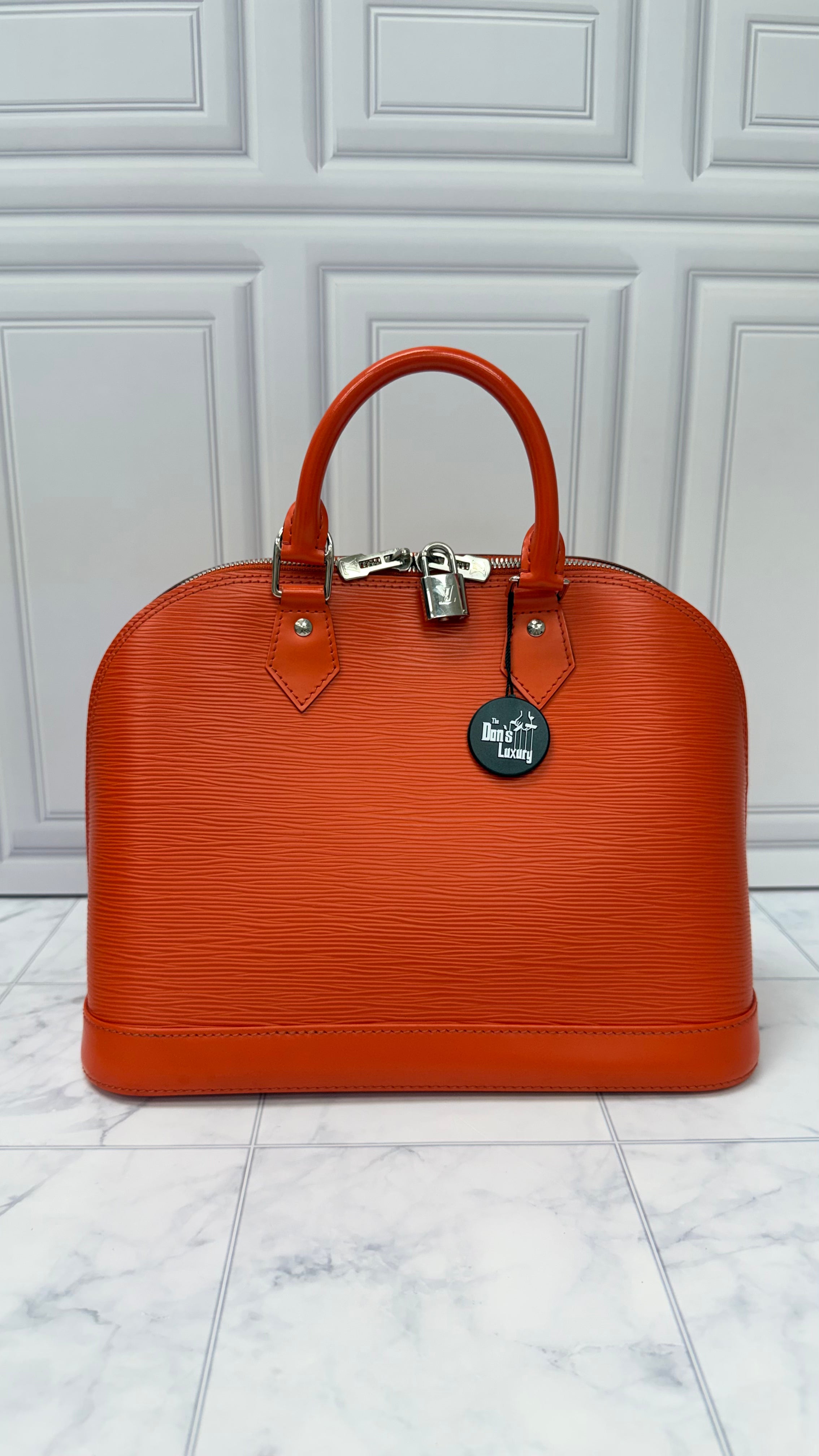 *DONS DROP* Louis Vuitton Orange Epi Leather Alma PM Satchel