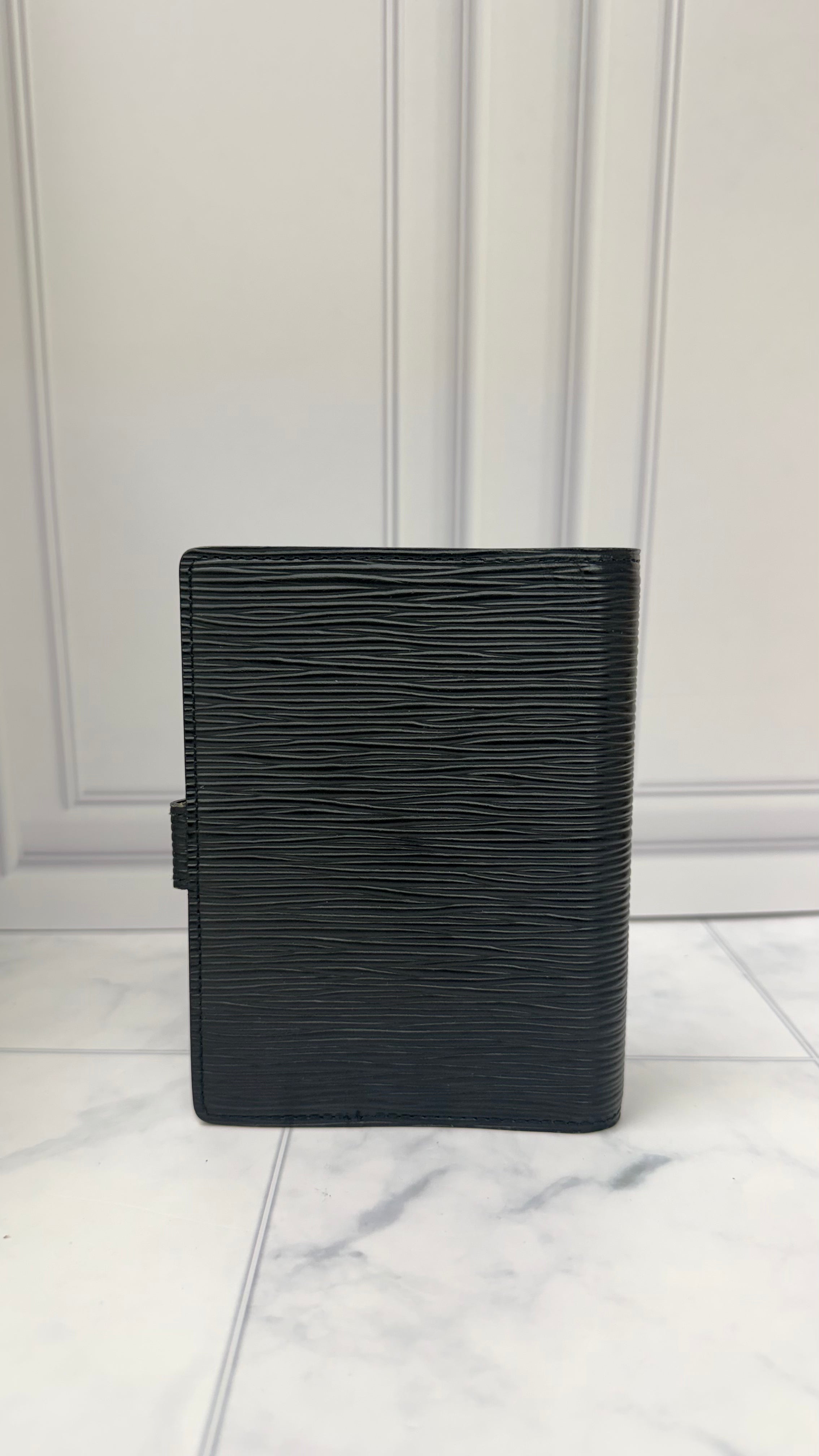 Louis Vuitton Black Epi Leather Passport Agenda Cover PM