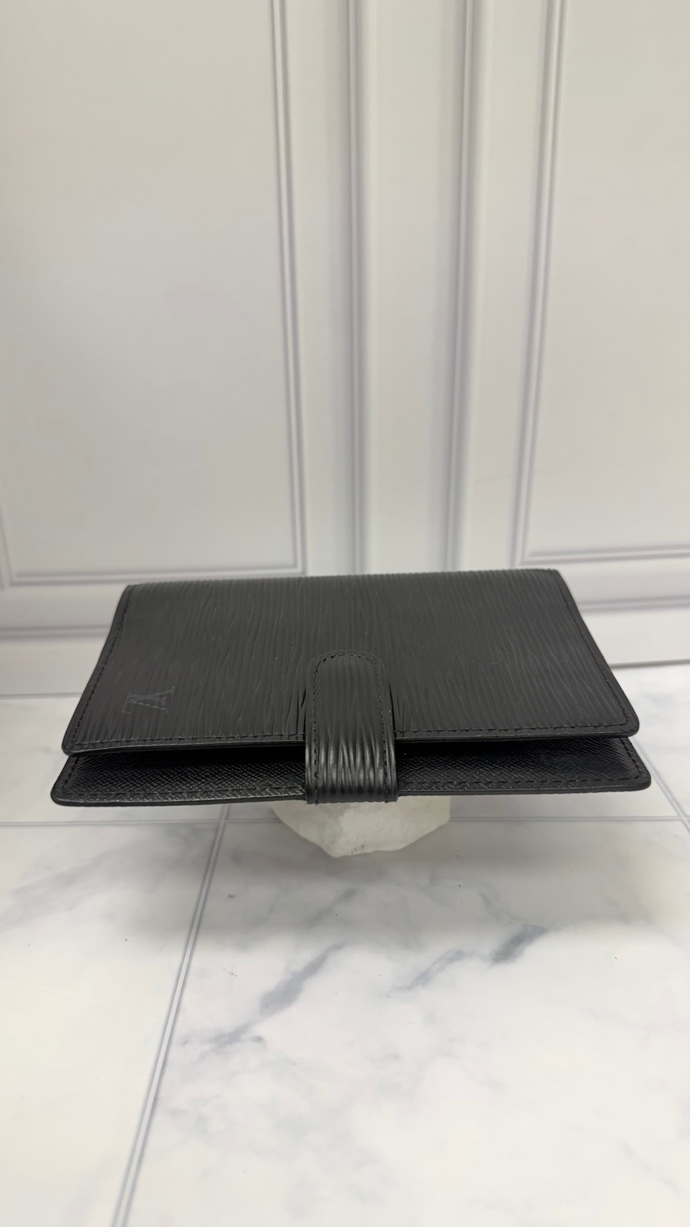 Louis Vuitton Black Epi Leather Passport Agenda Cover PM