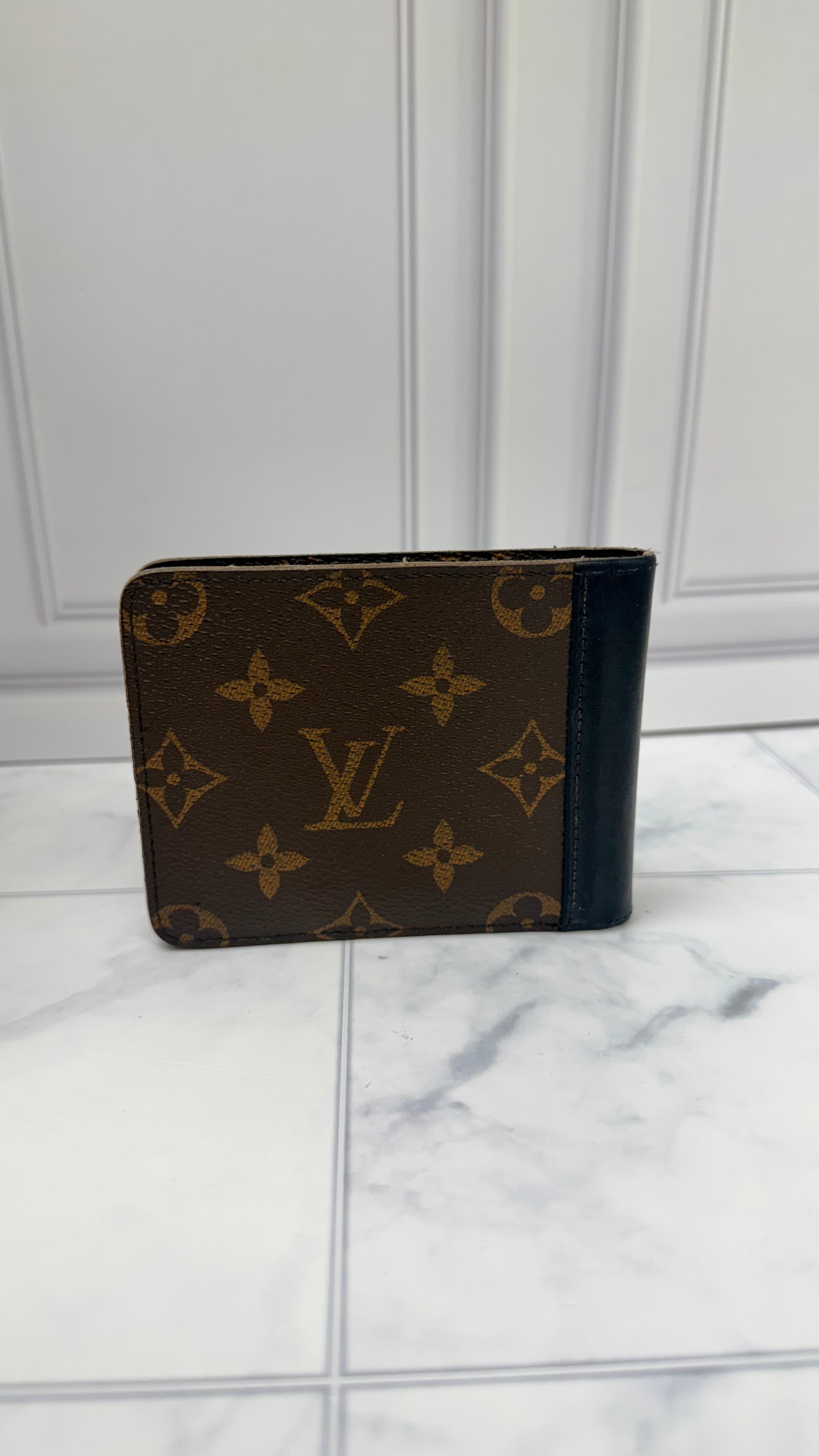 Louis Vuitton Monogram Black Macassar Bifold Wallet
